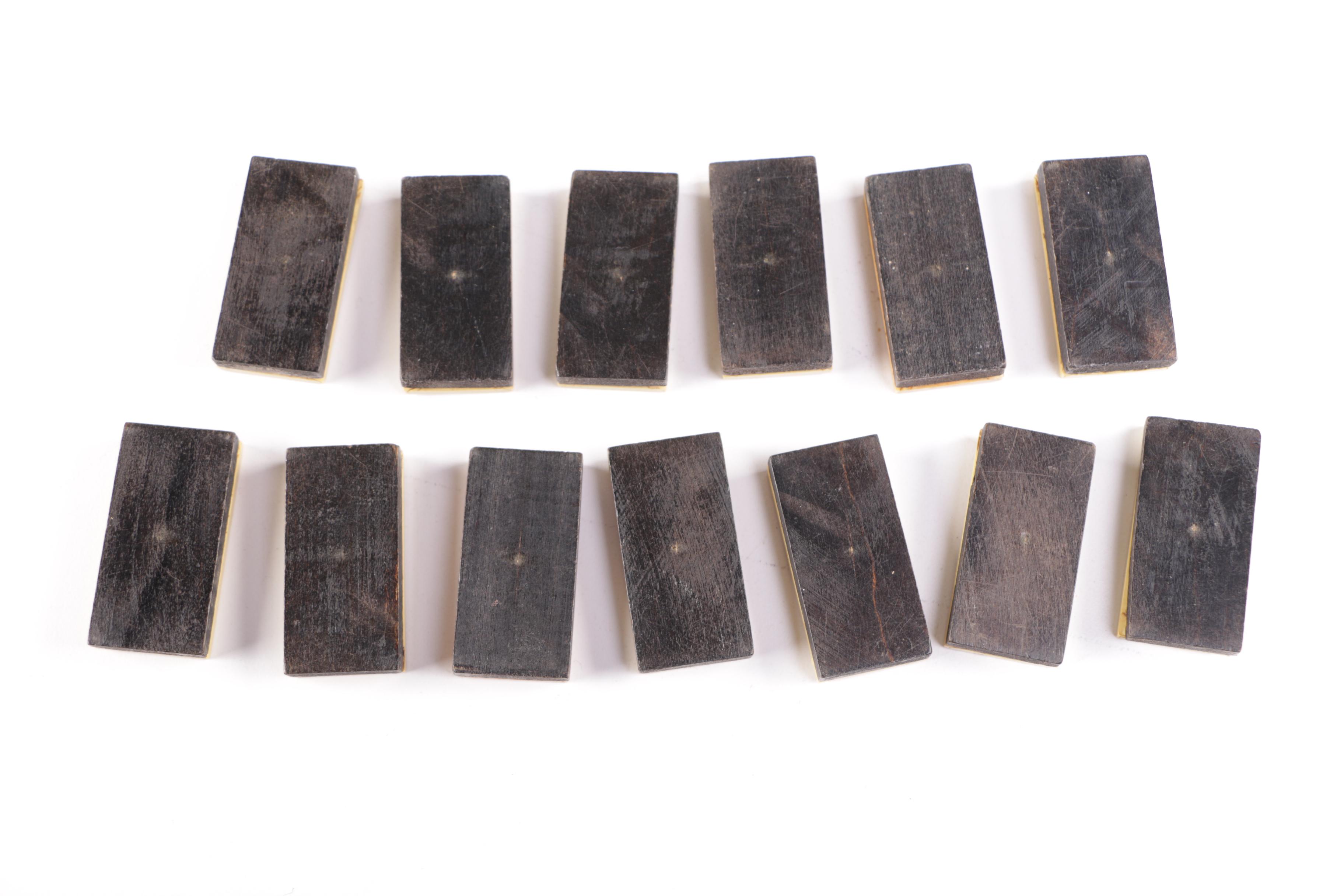 Wooden Block Domino Set