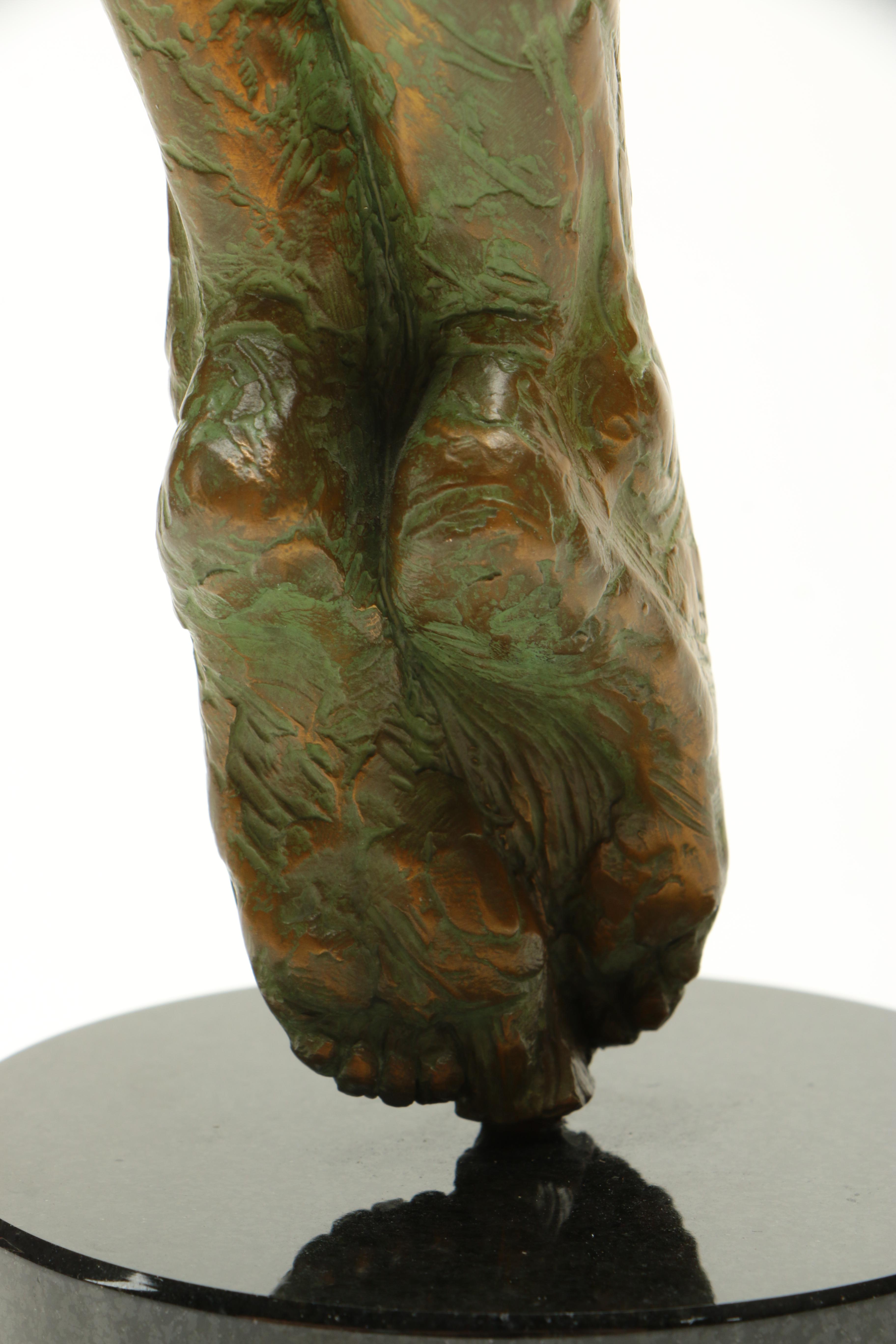 James Lacasse Limited Edition Bronze Sculpture on Gabbro Base "Pirouette"