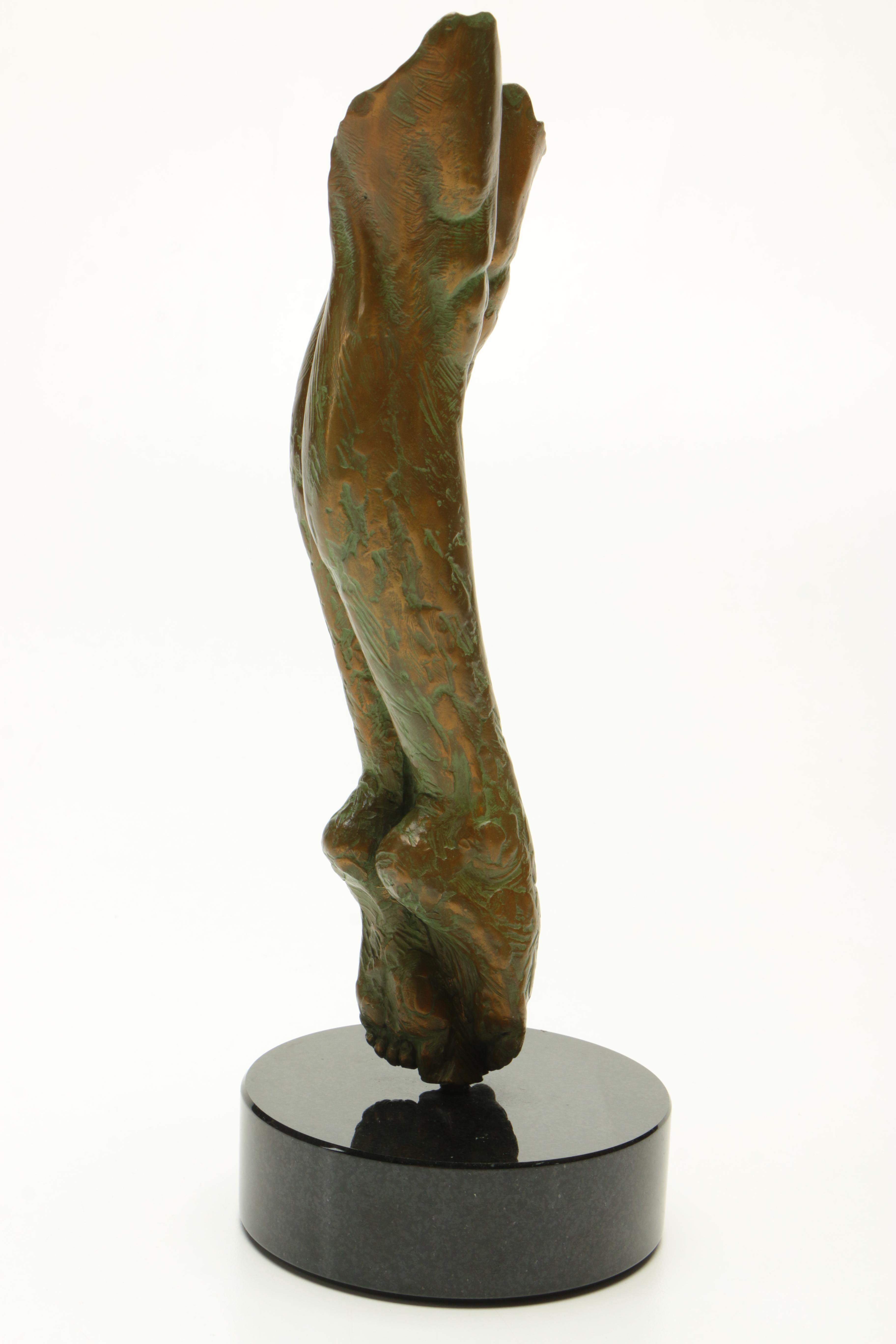 James Lacasse Limited Edition Bronze Sculpture on Gabbro Base "Pirouette"