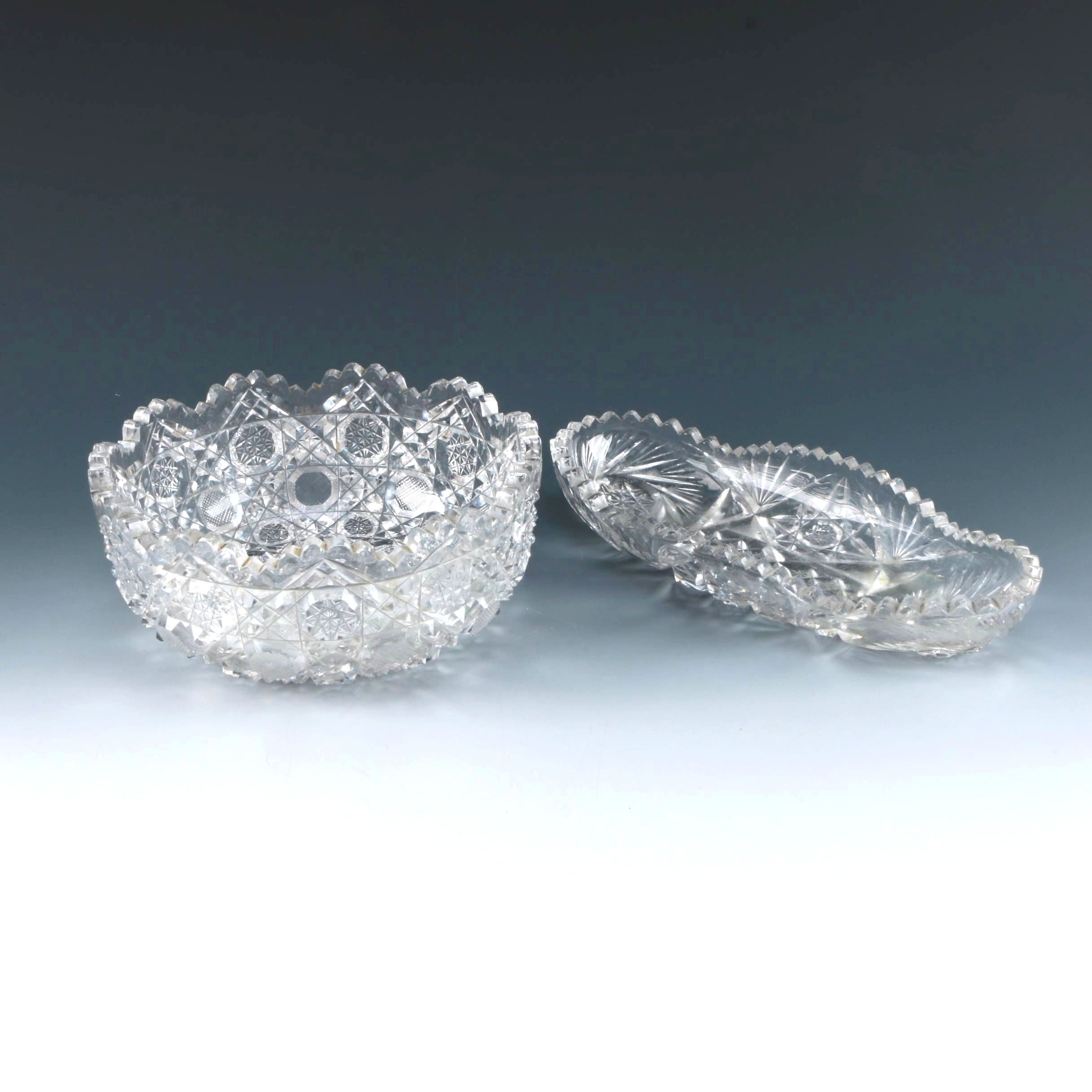 American Brilliant Cut Serving Pieces