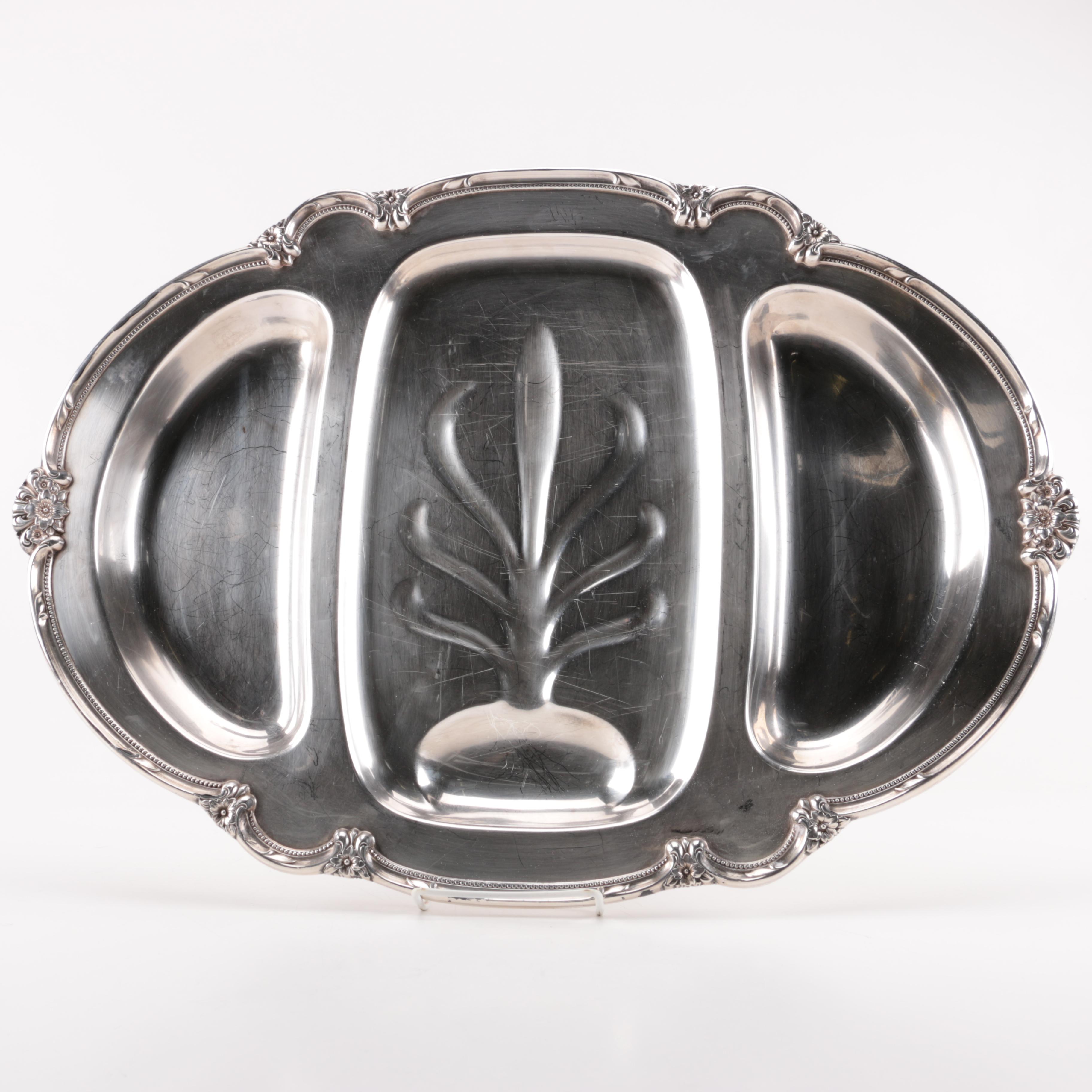 1847 Rogers Bros. "Remembrance" Plated Silver Platter