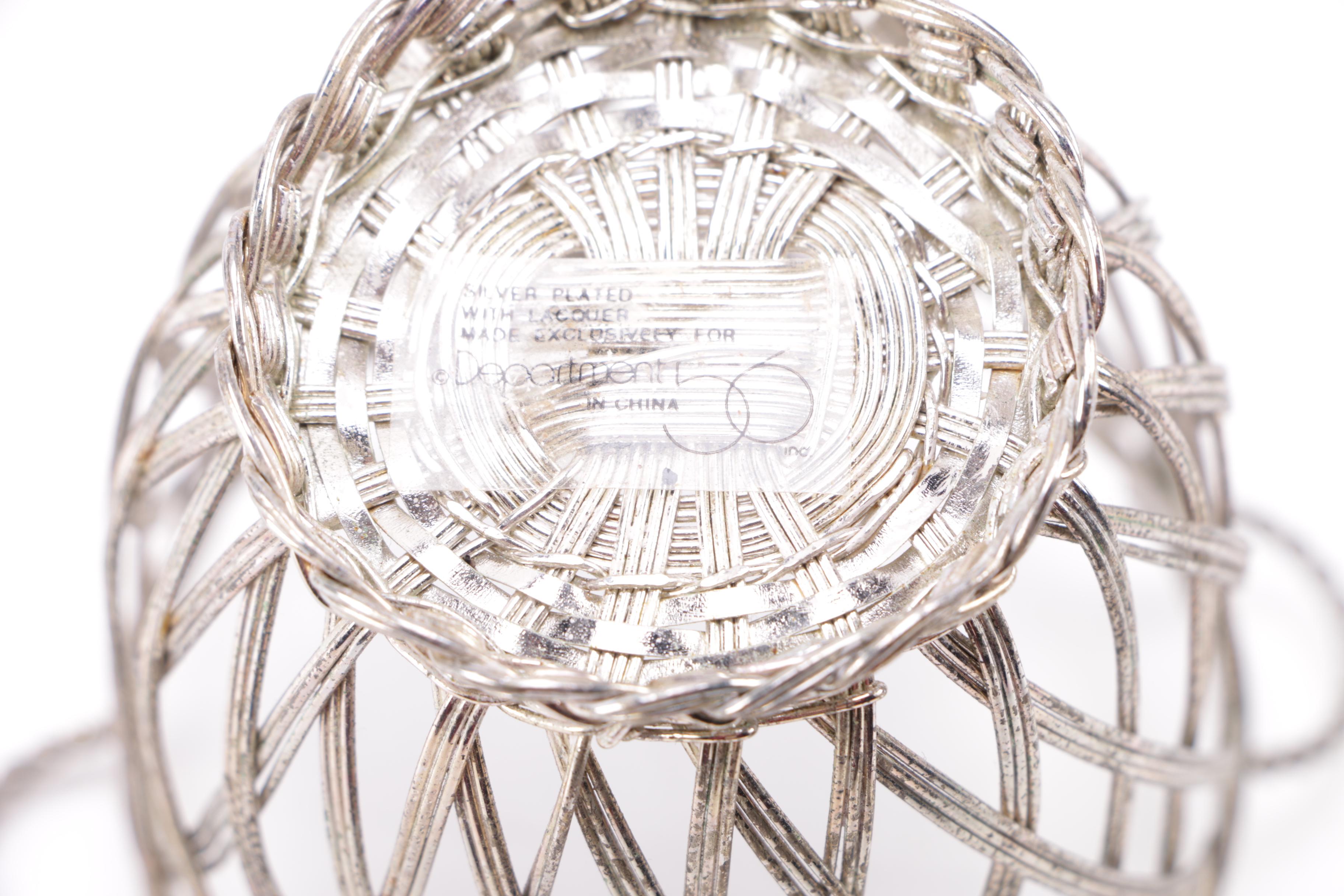 Department 56 Silver Plated Votive Holders