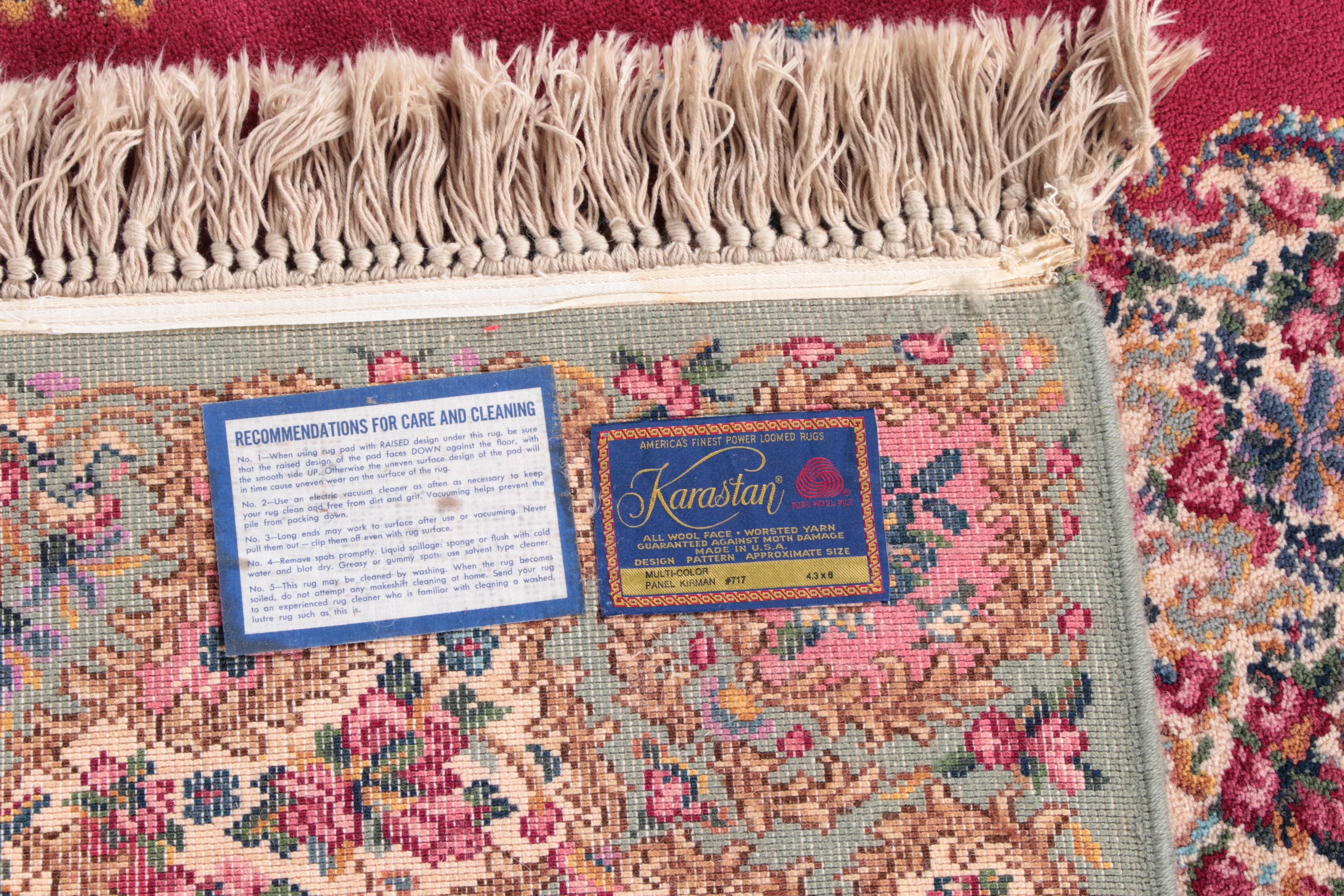 Machine Made Karastan "Panel Kirman" Area Rug