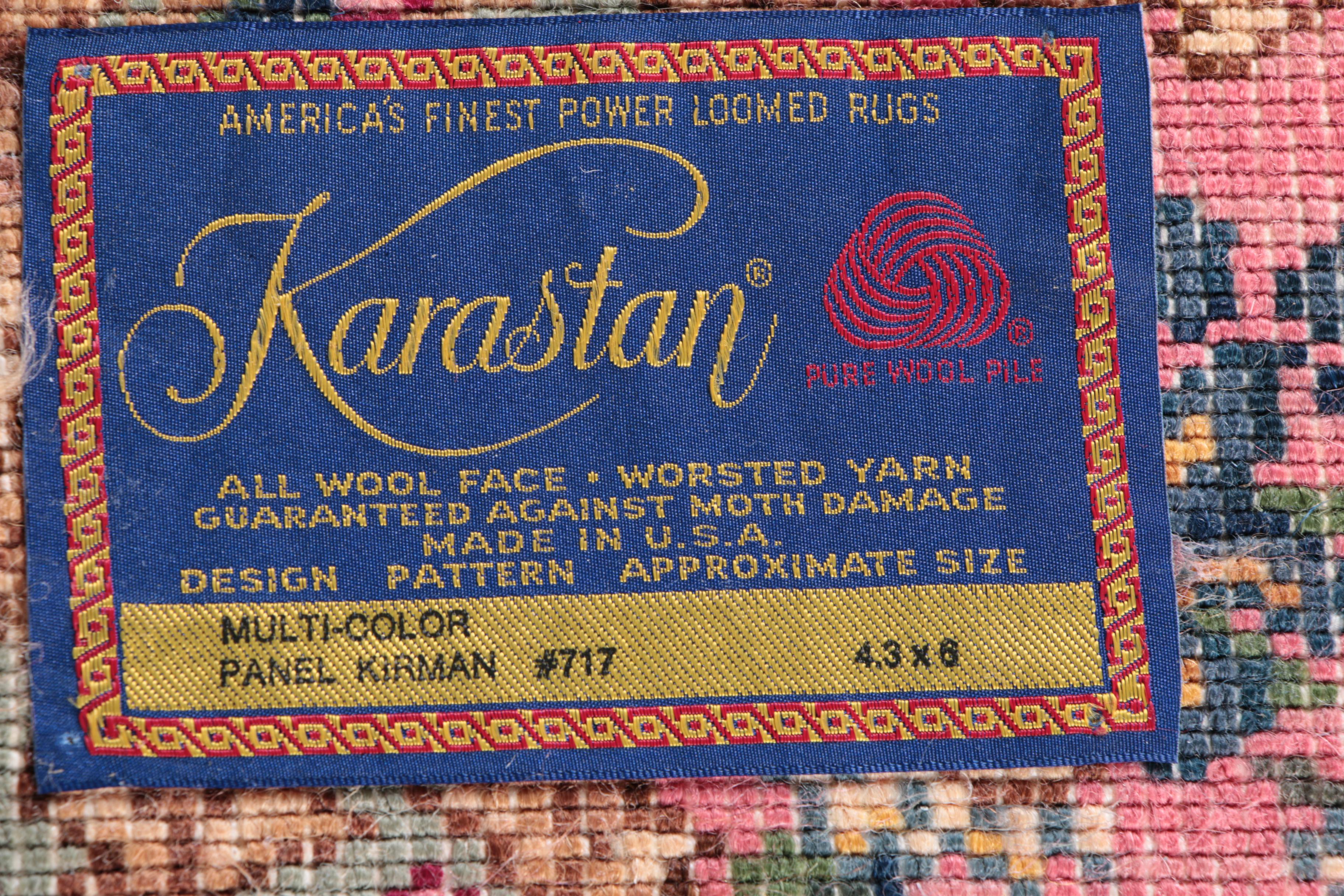 Machine Made Karastan "Panel Kirman" Area Rug