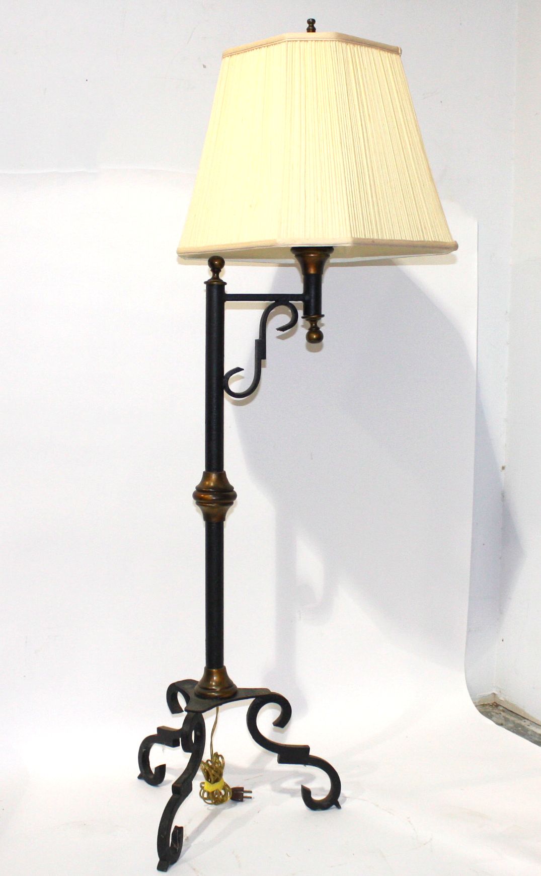 Pair of Ornate Metal Lamps