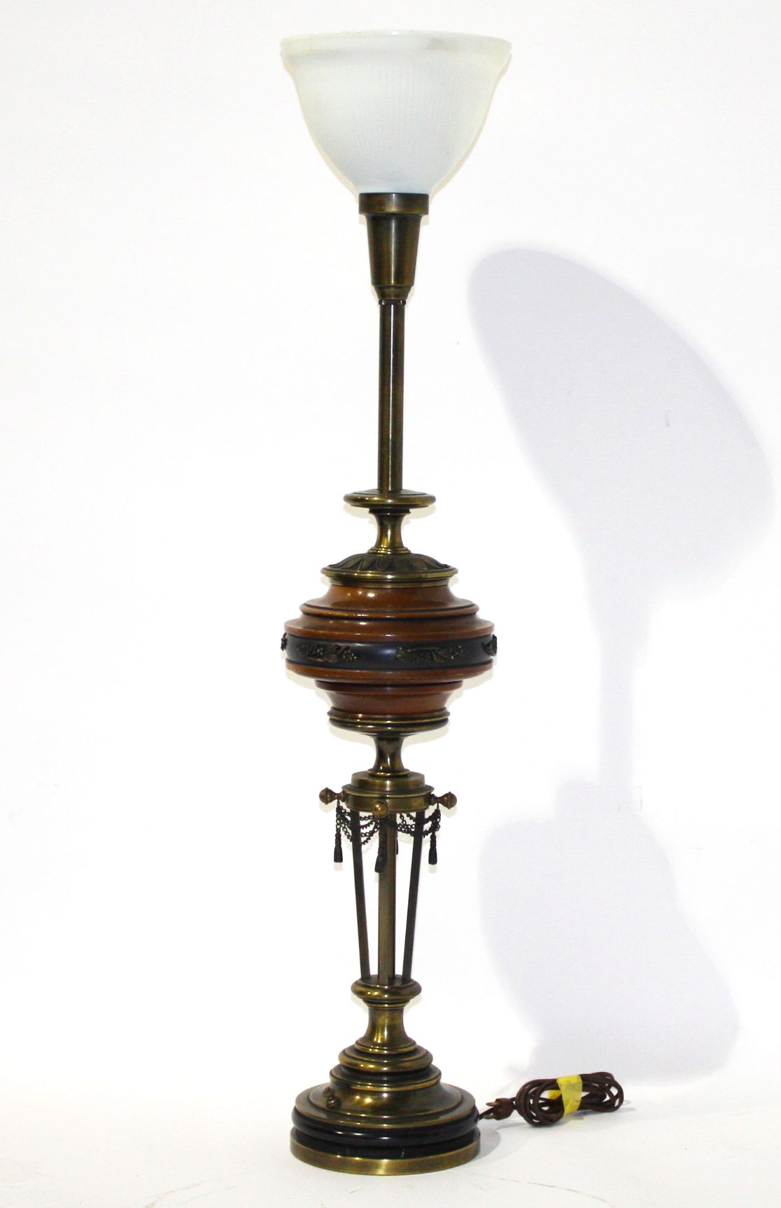 Pair of Ornate Metal Lamps