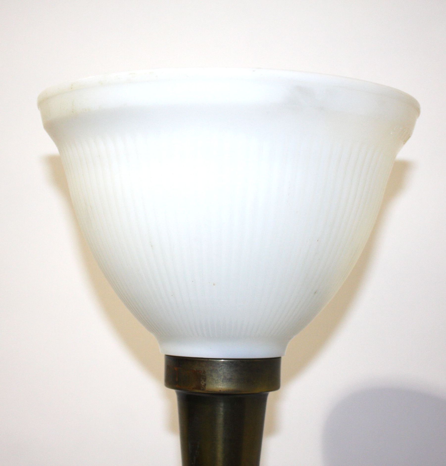 Pair of Ornate Metal Lamps