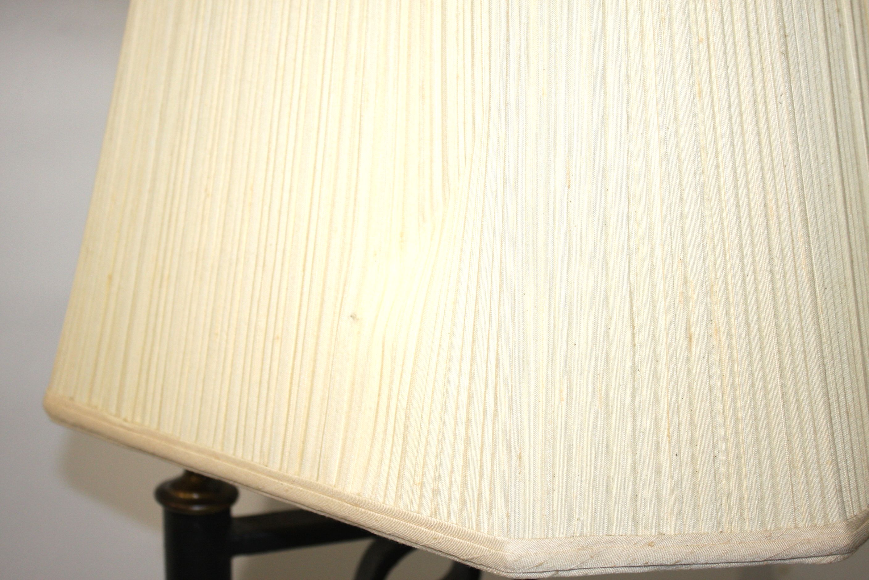 Pair of Ornate Metal Lamps