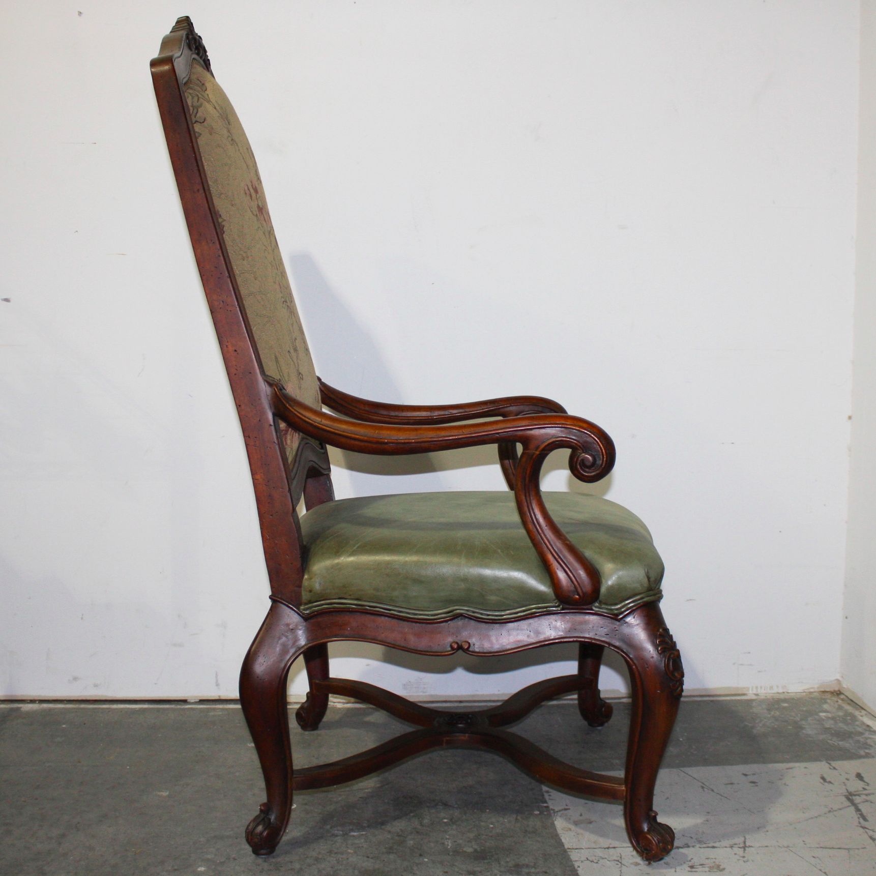 Vintage Queen Anne Style Arm Chair