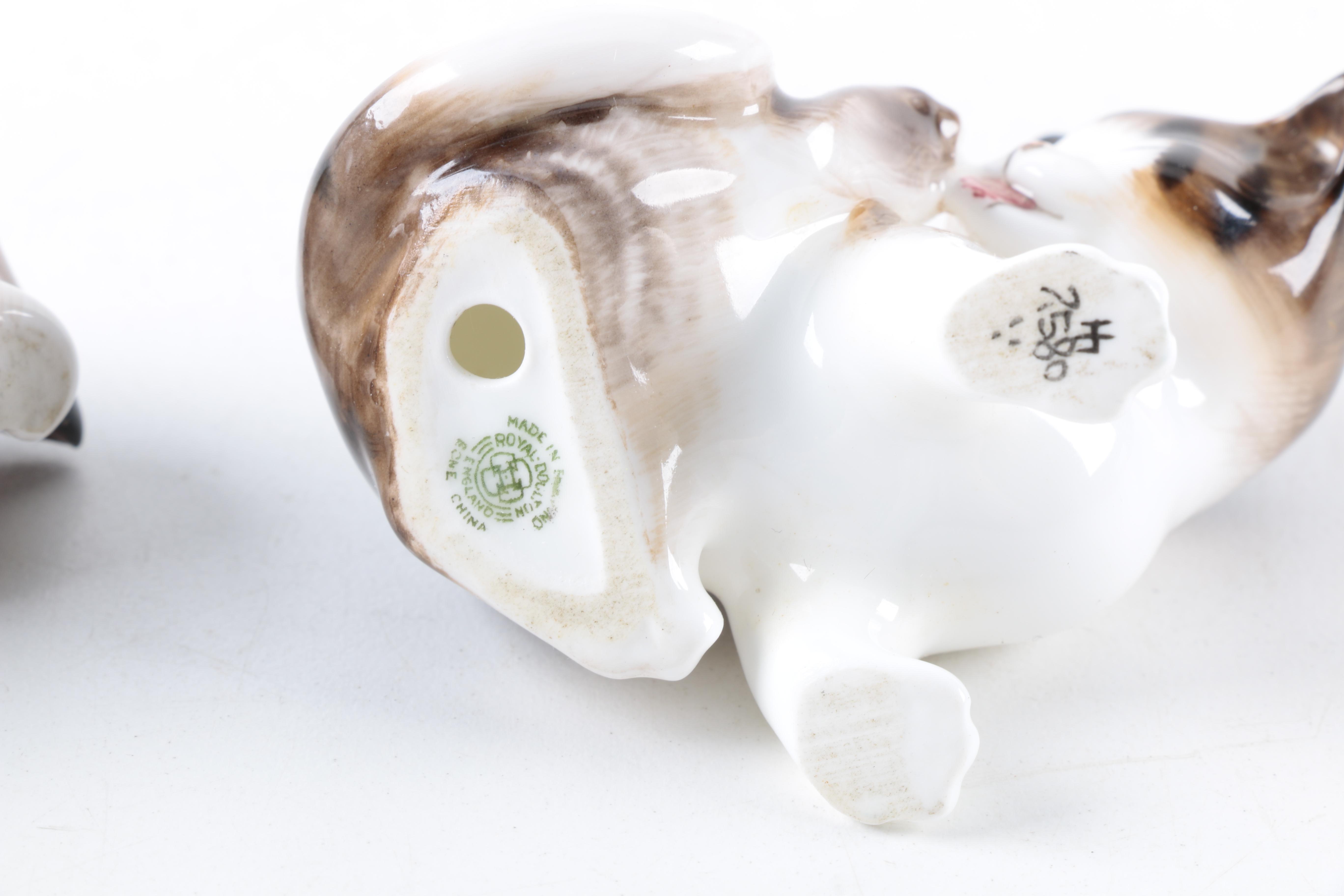 Royal Doulton cat and dog figures