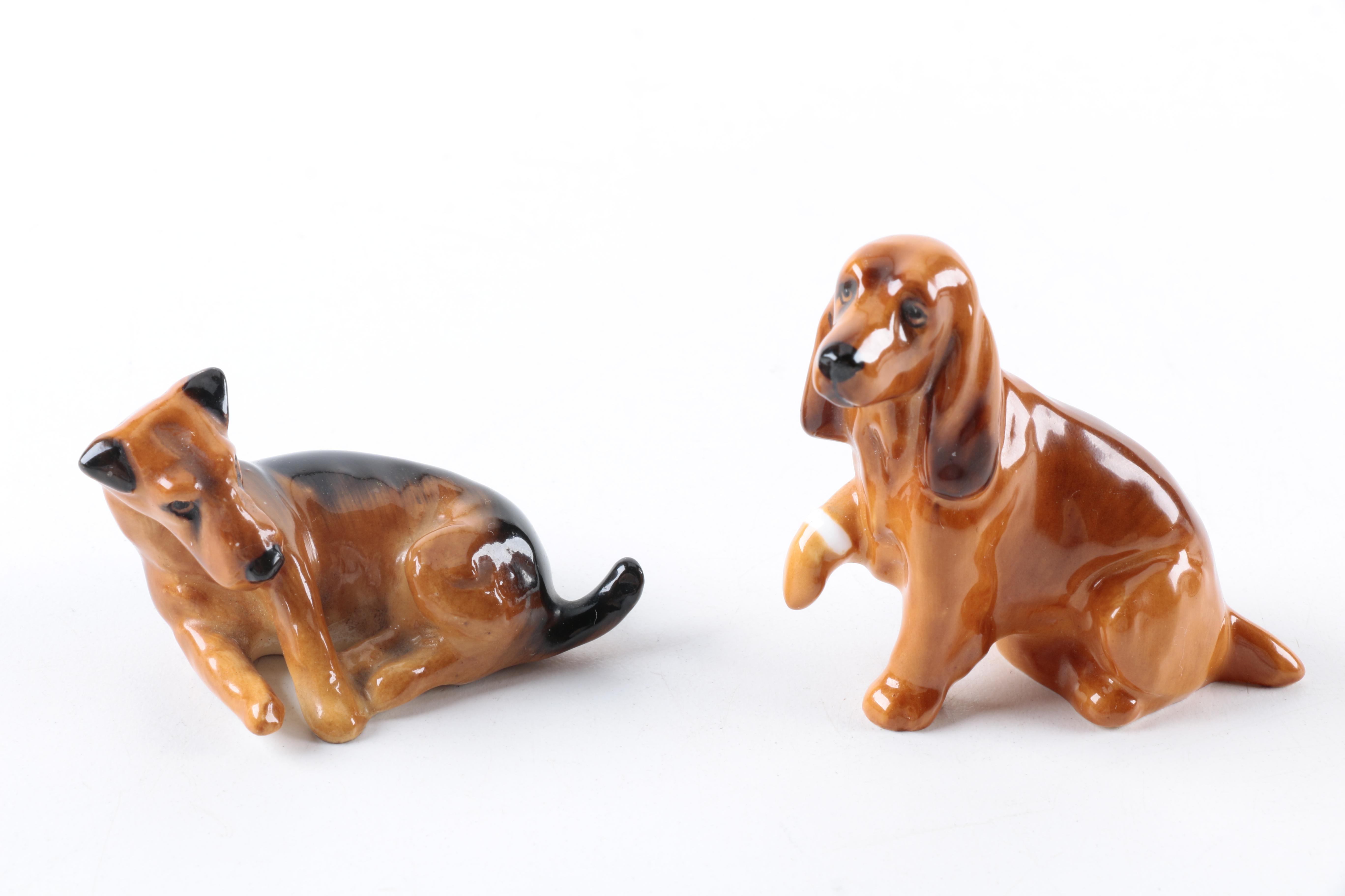 Royal Doulton cat and dog figures