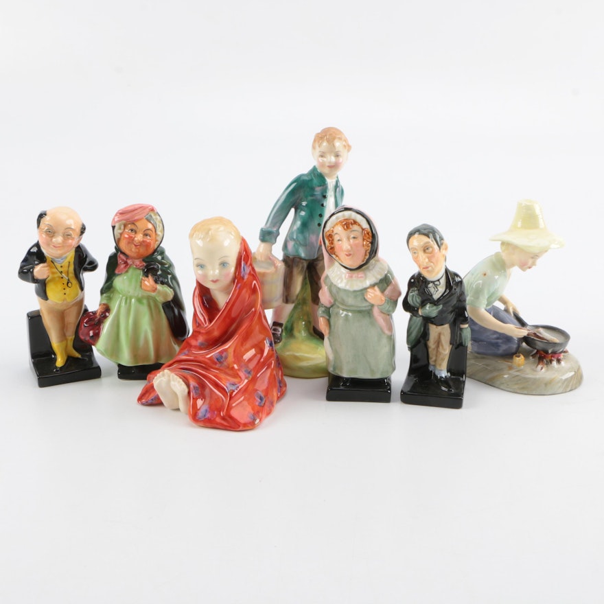 Royal Doulton Figurines of Charles Dickens "The Pickwick Papers" Characters