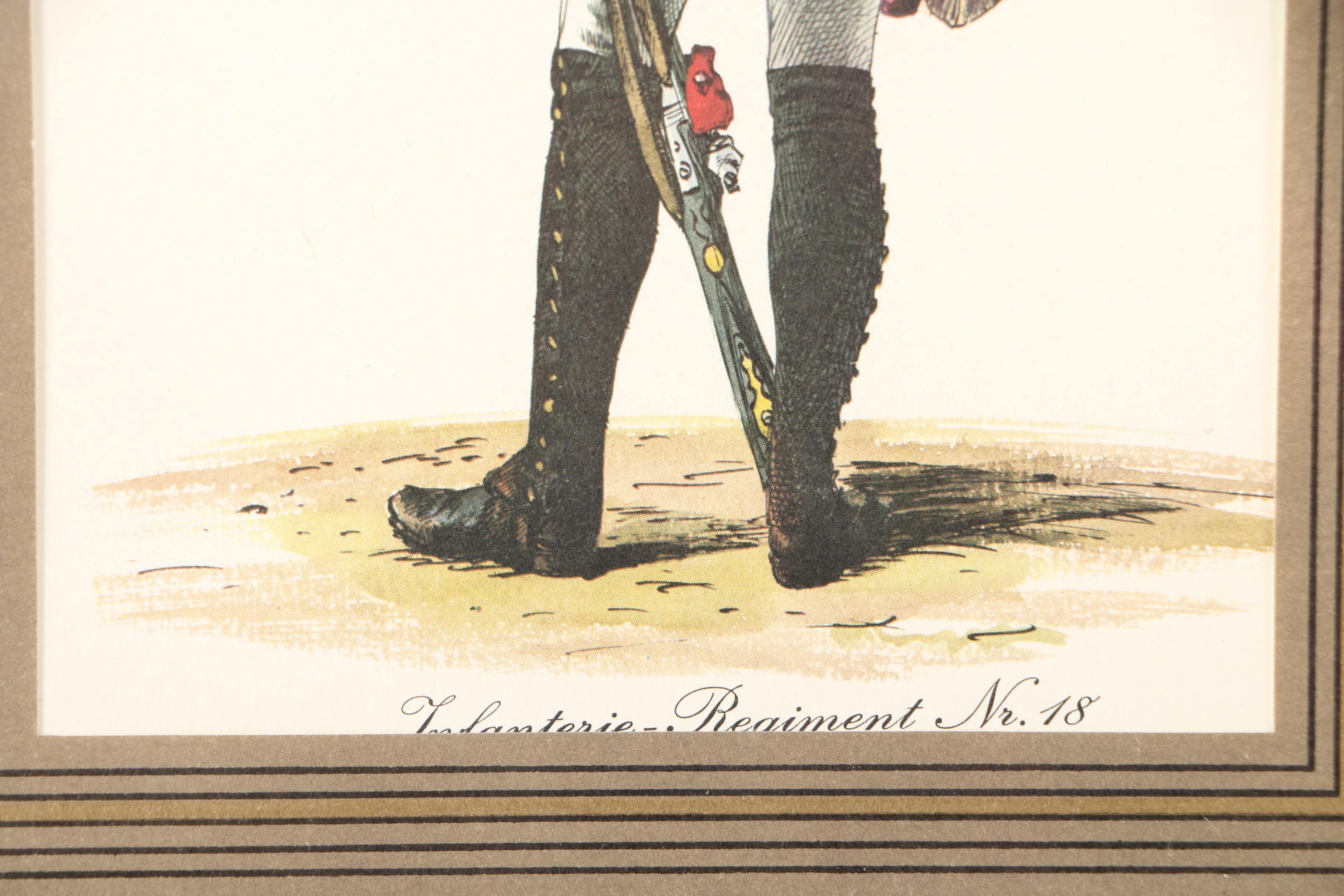 Four Offset Lithographs of Soldiers