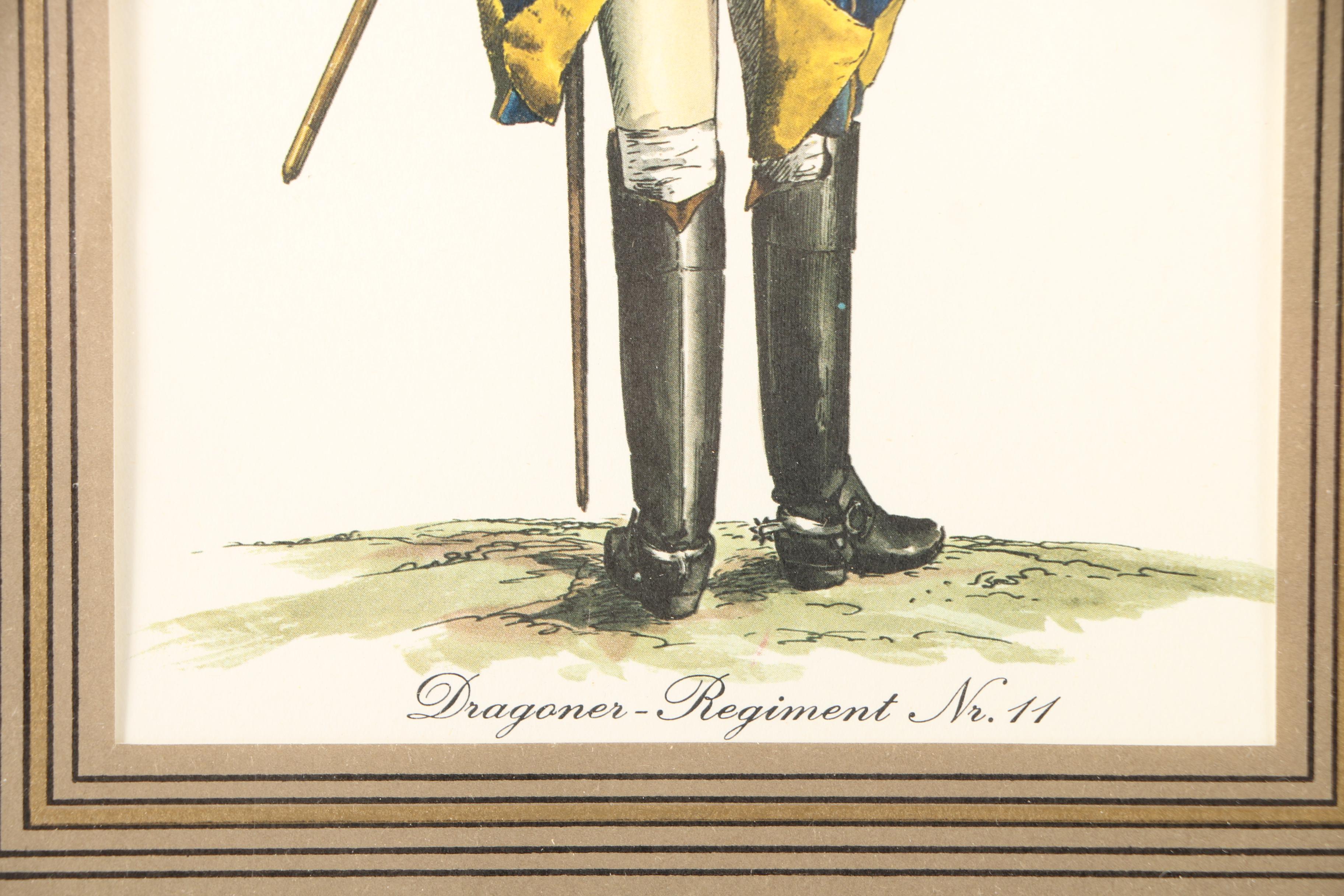 Four Offset Lithographs of Soldiers