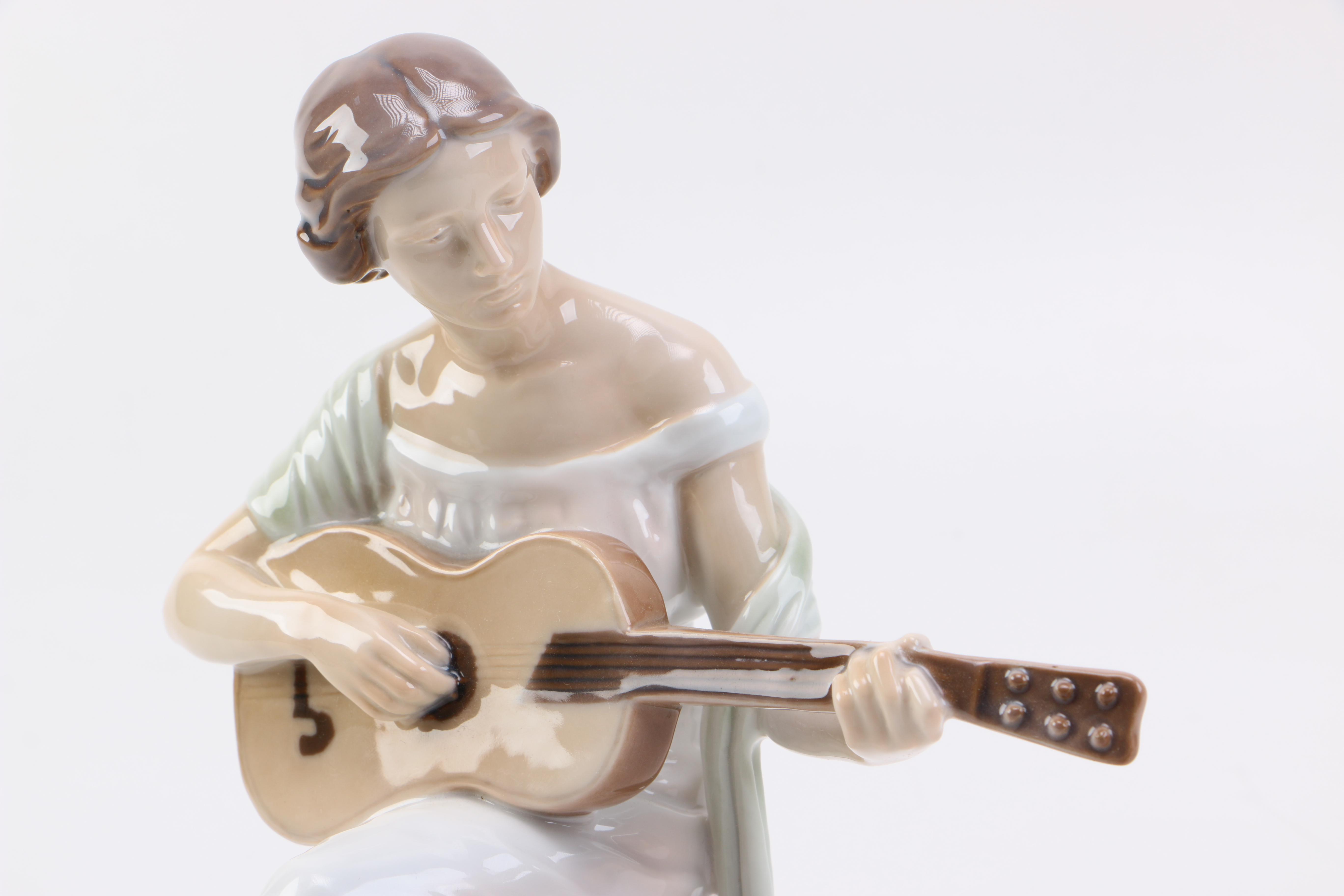 Bing & Grondahl "Woman with Guitar" Figurine