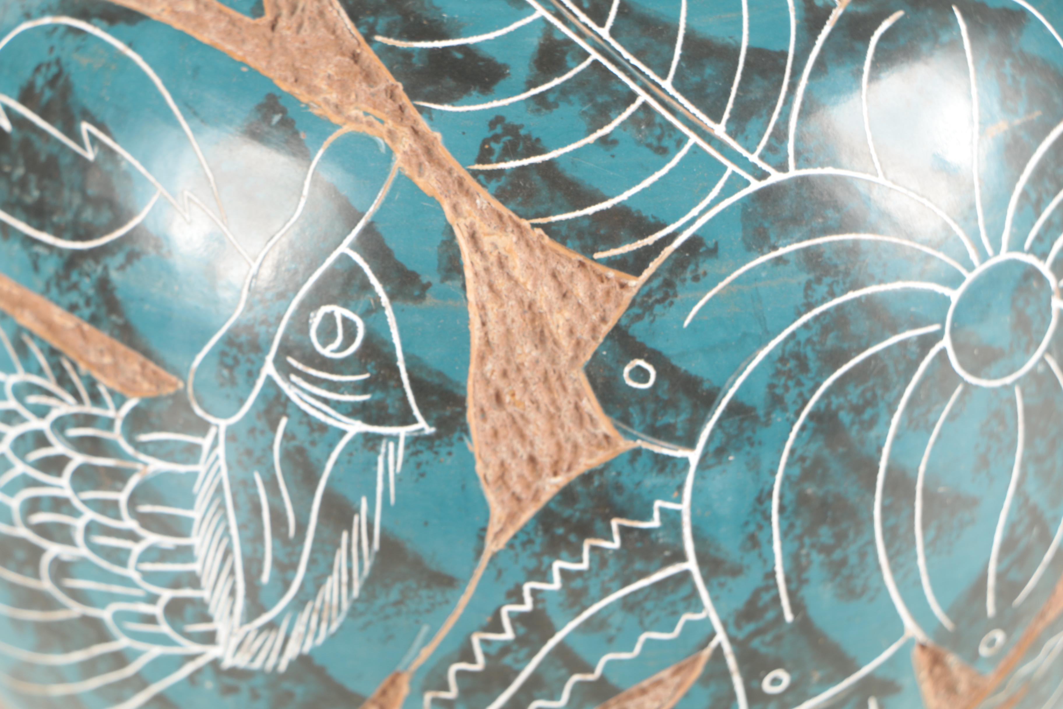 Pair of Hand Thrown Stoneware Vases and Bowl