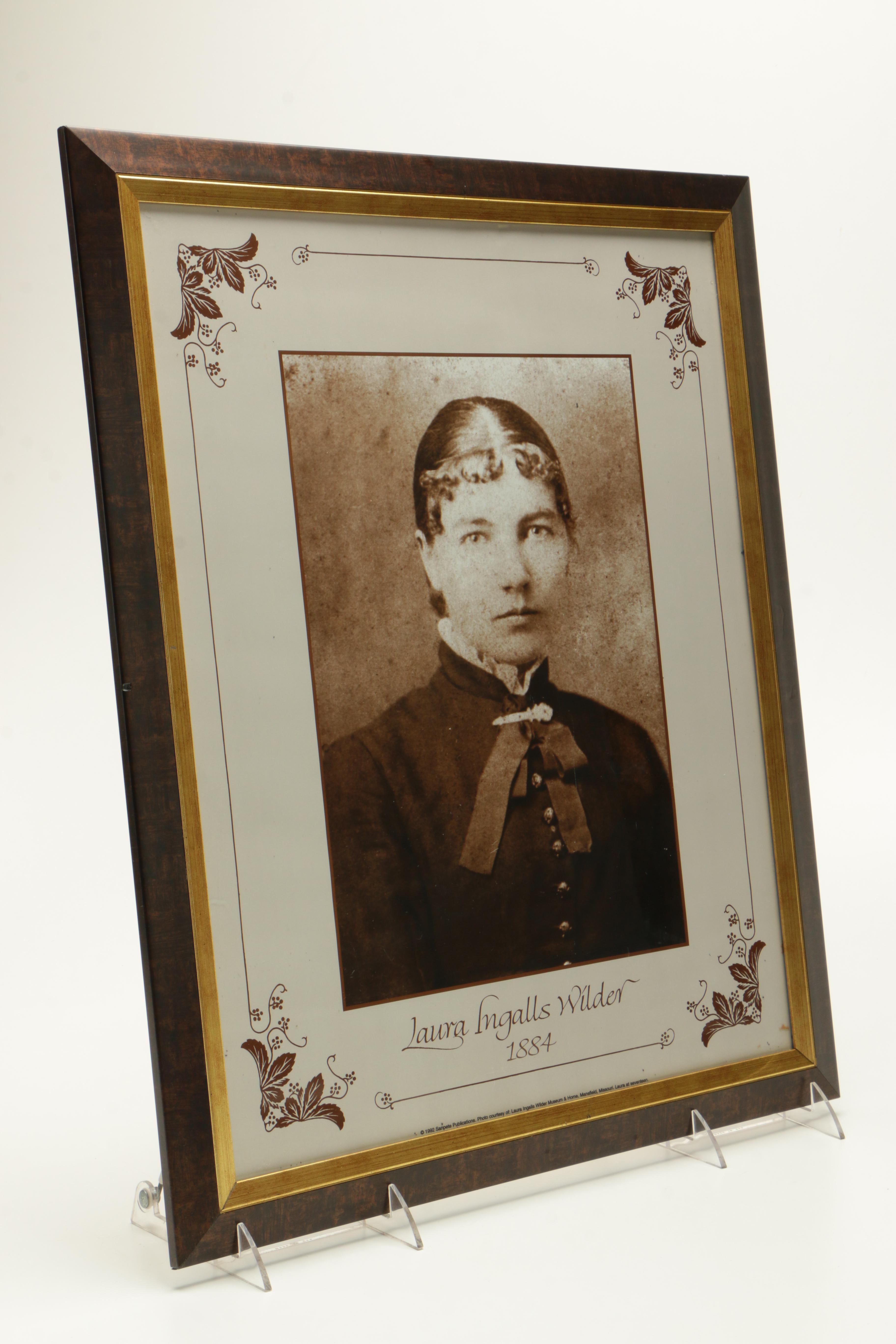 Offset Lithograph Print Poster of Laura Ingalls Wilder in 1884, Age 17