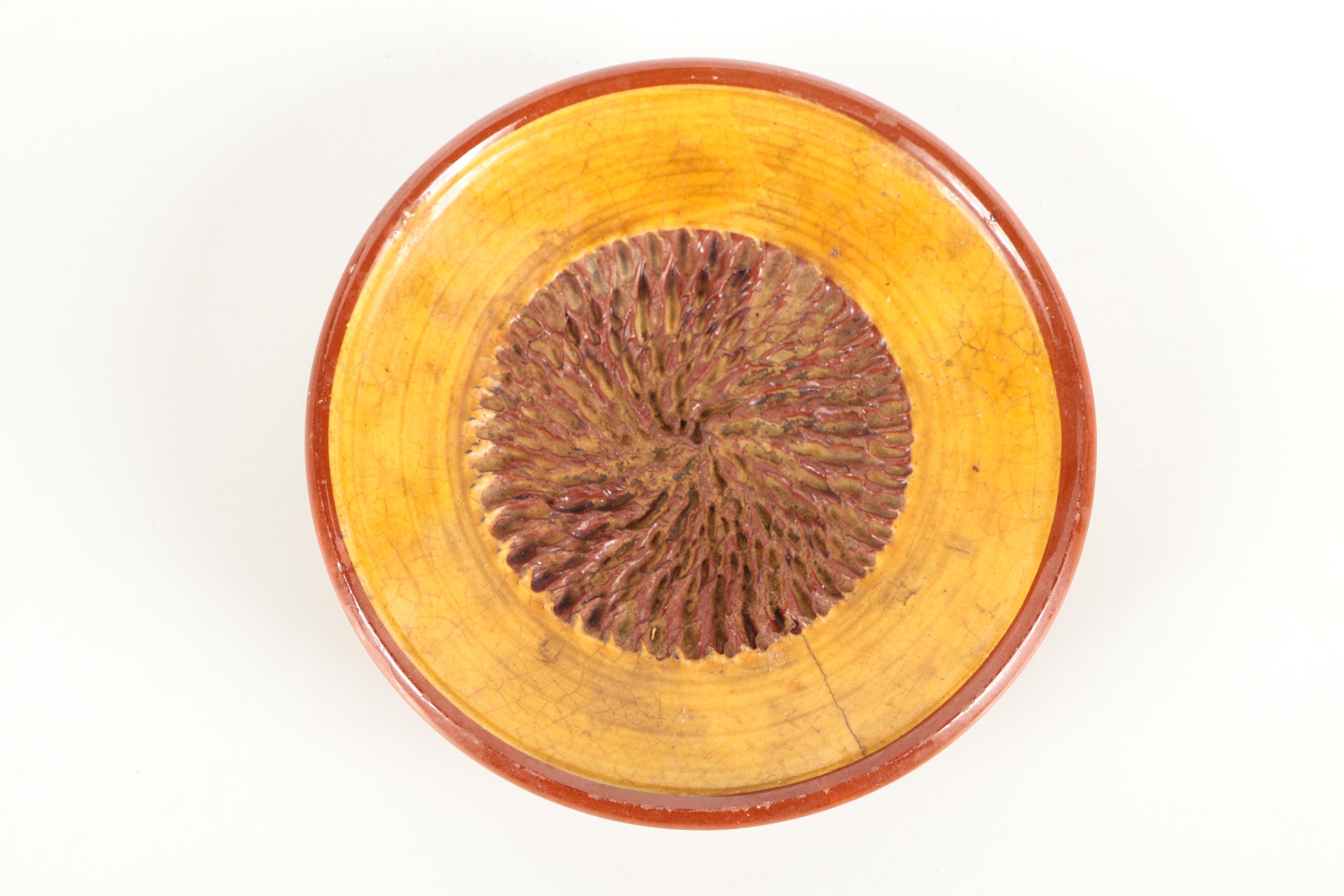 Hand Thrown Stoneware Jar and Covered Plate