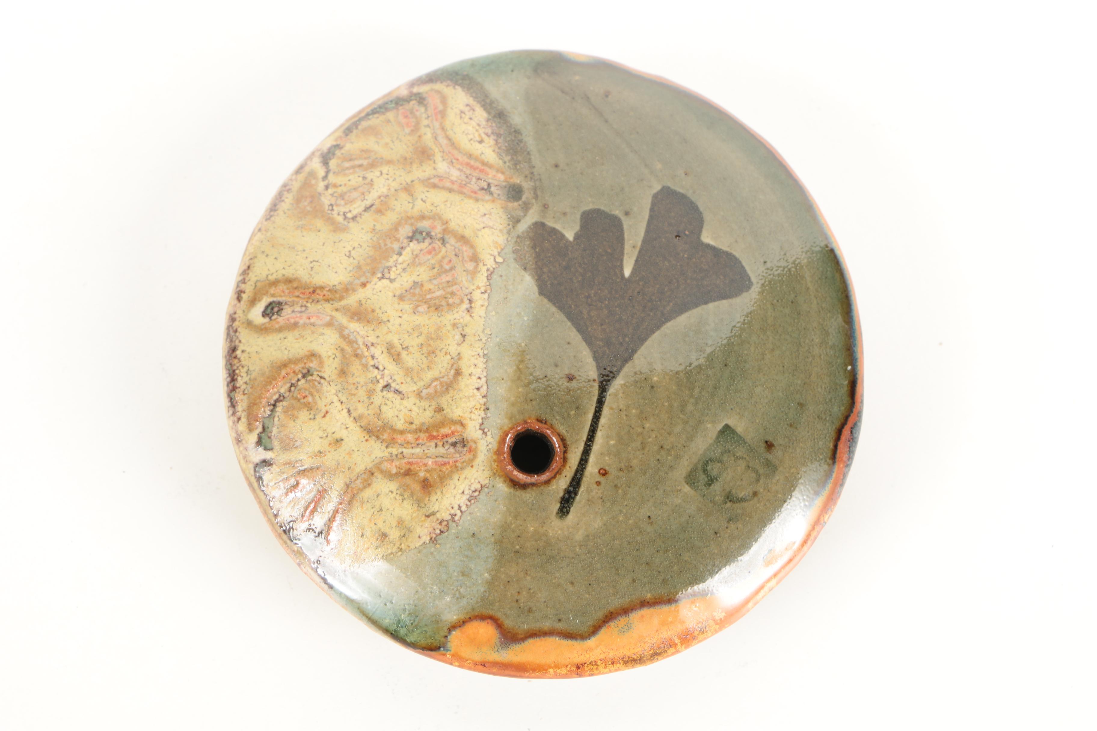 Hand Thrown Stoneware Jar and Covered Plate