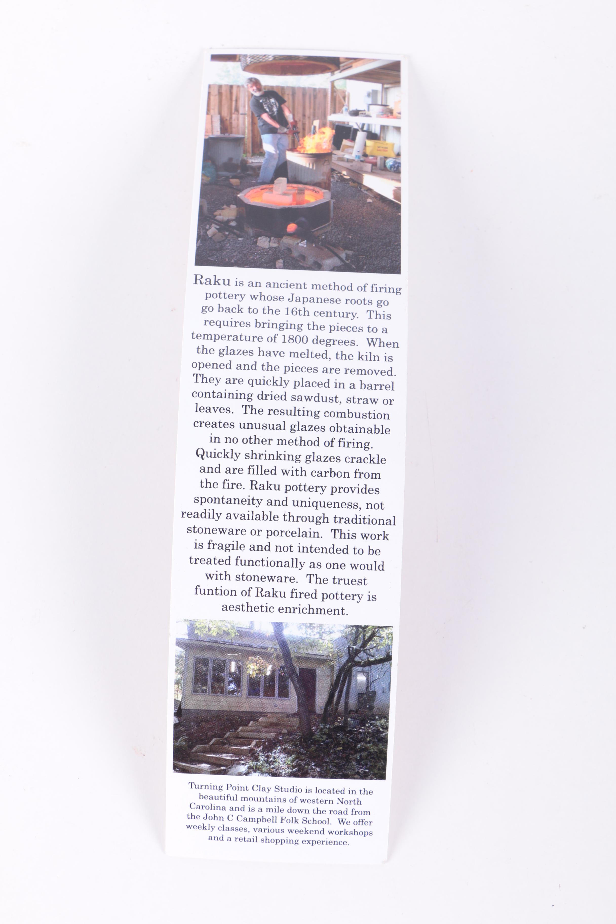 Harry Hearne Raku Fired Hand Thrown Stoneware Vessel