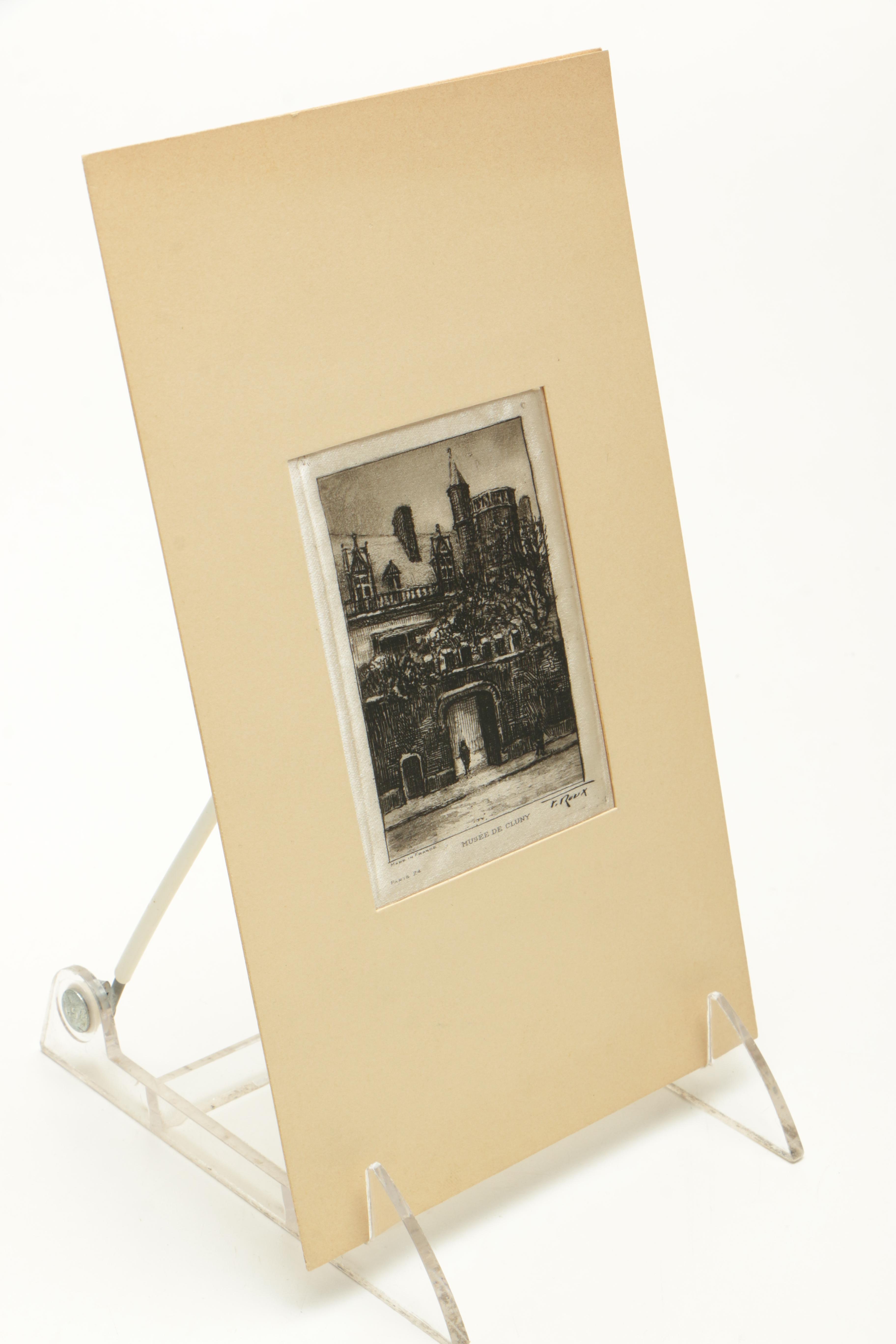 Collection of Etchings on Silk