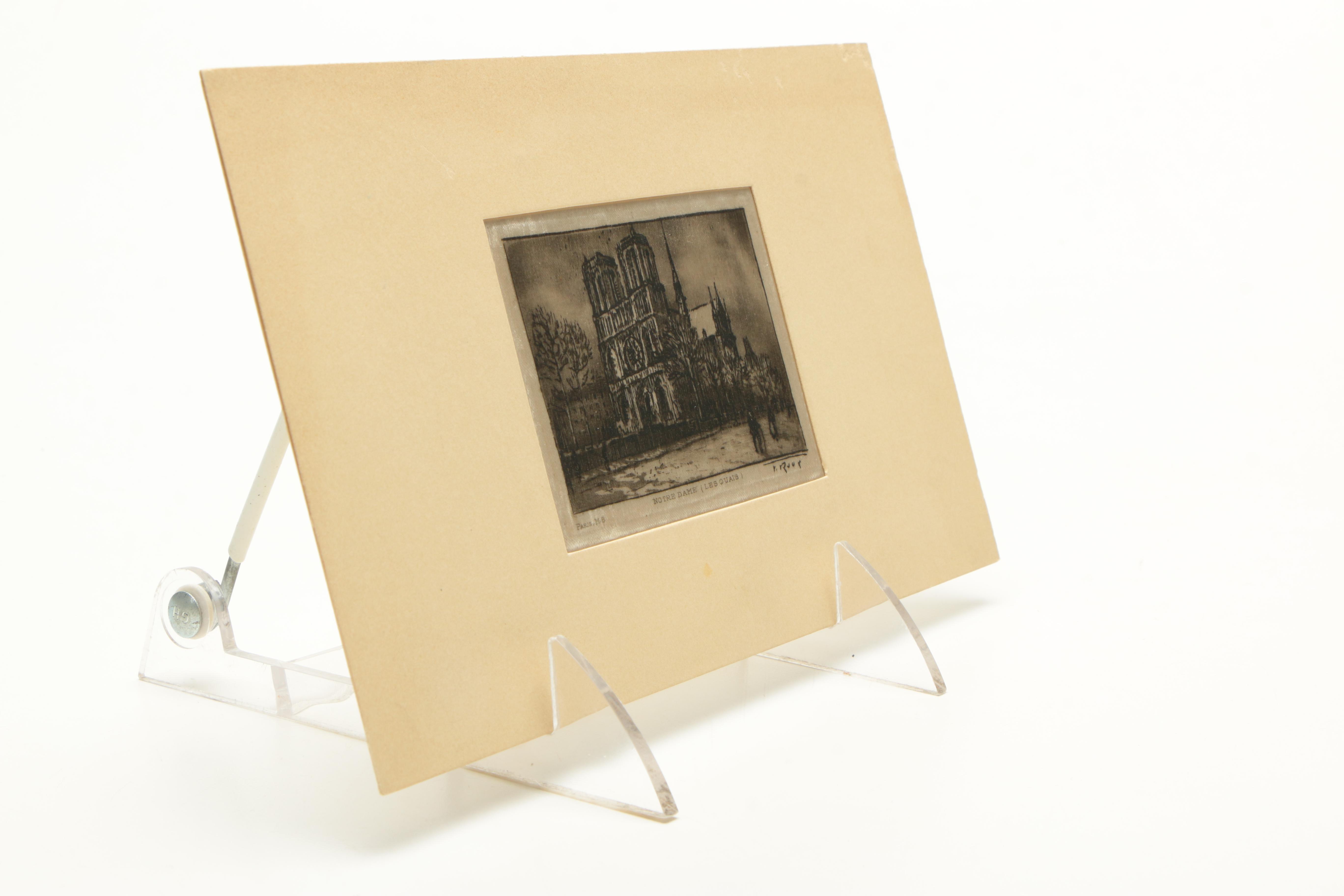 Collection of Etchings on Silk