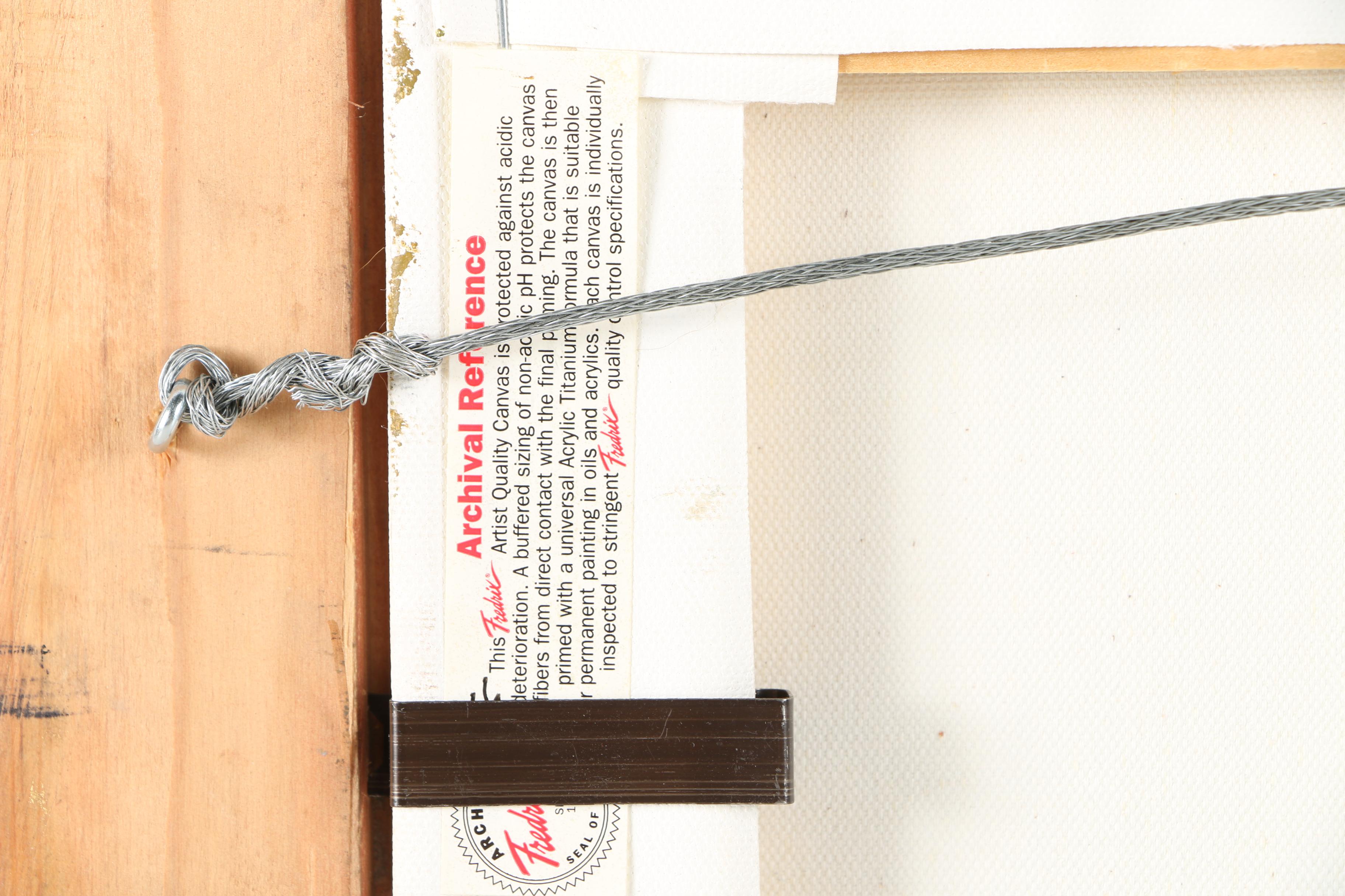 Joy Batte Oil Seascape on Canvas in Fine Contemporary Arts & Crafts Frame