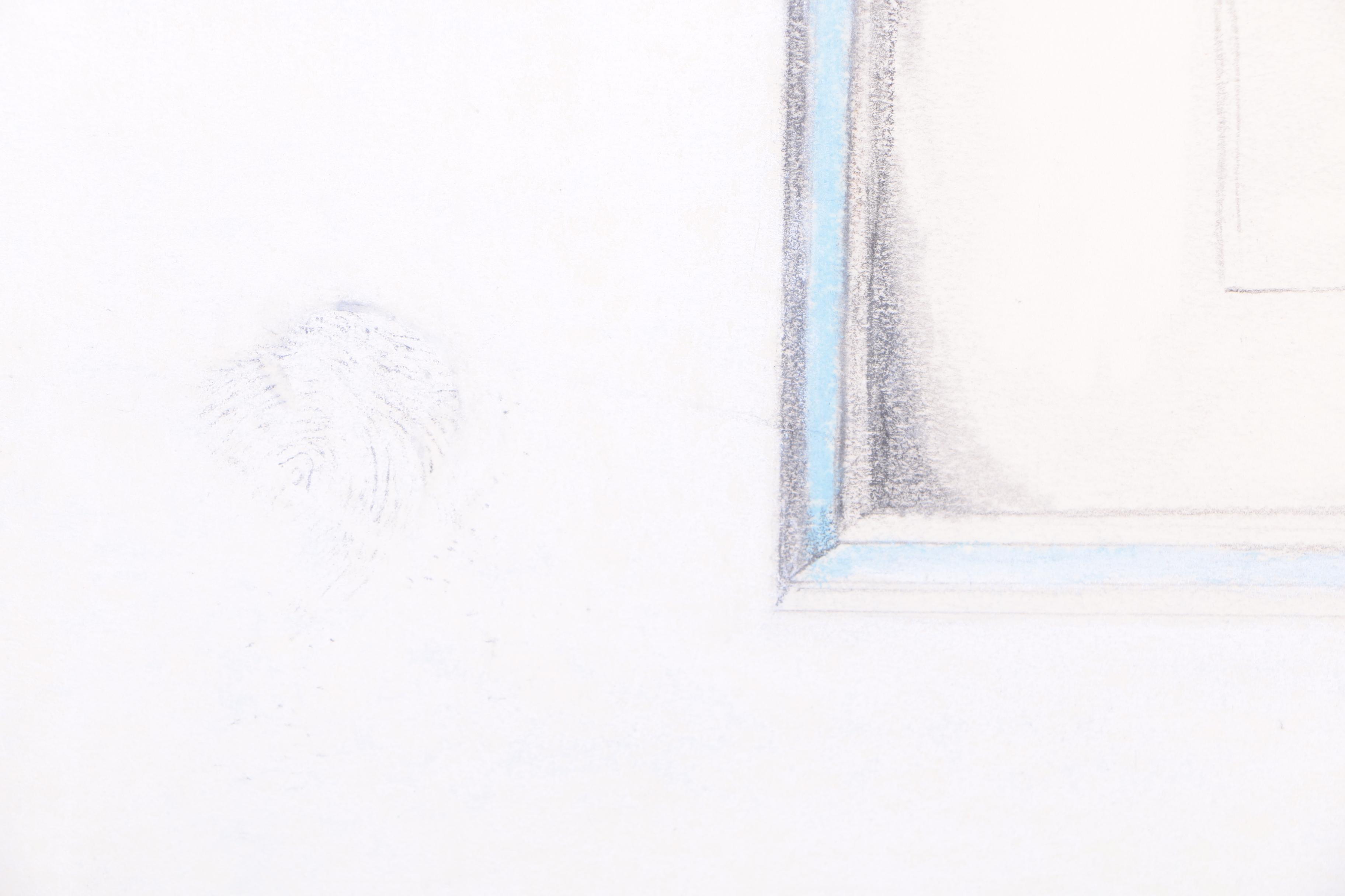 Jane W. Williams Charcoal Nude Drawing and a Charcoal and Graphite Drawing