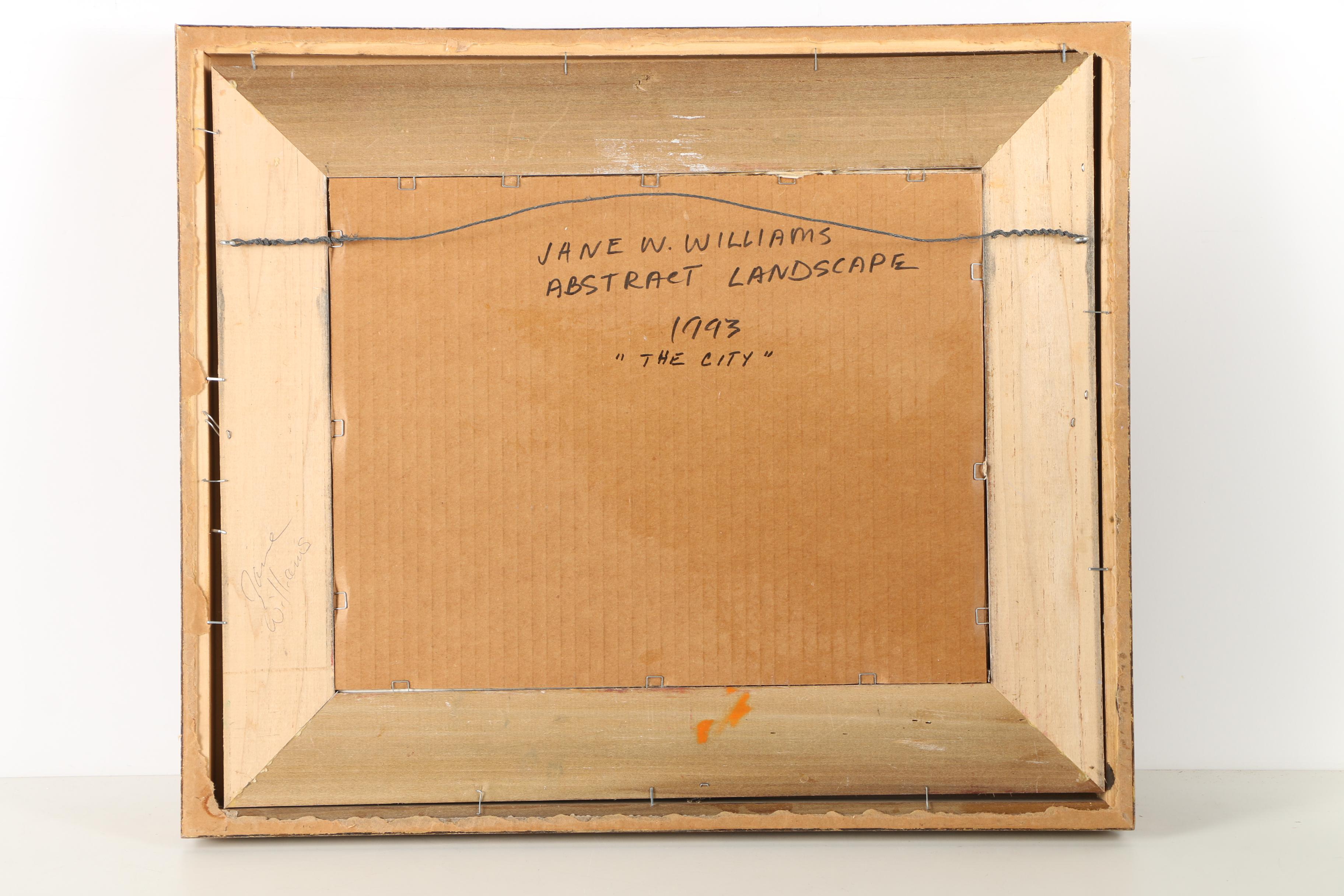 Jane W. Williams Mixed Media "The City"