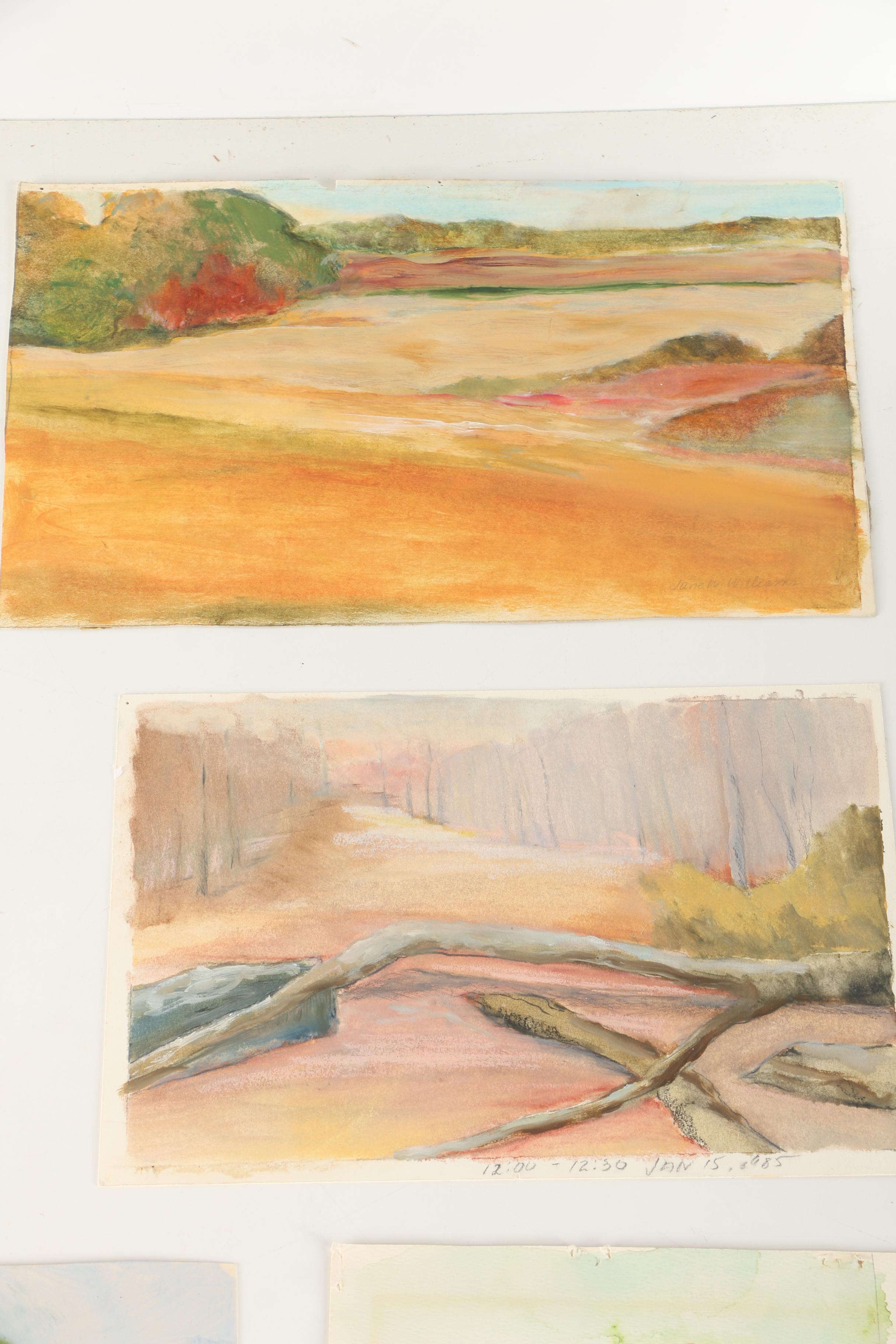 Jane W. Williams and Other Paintings on Paper