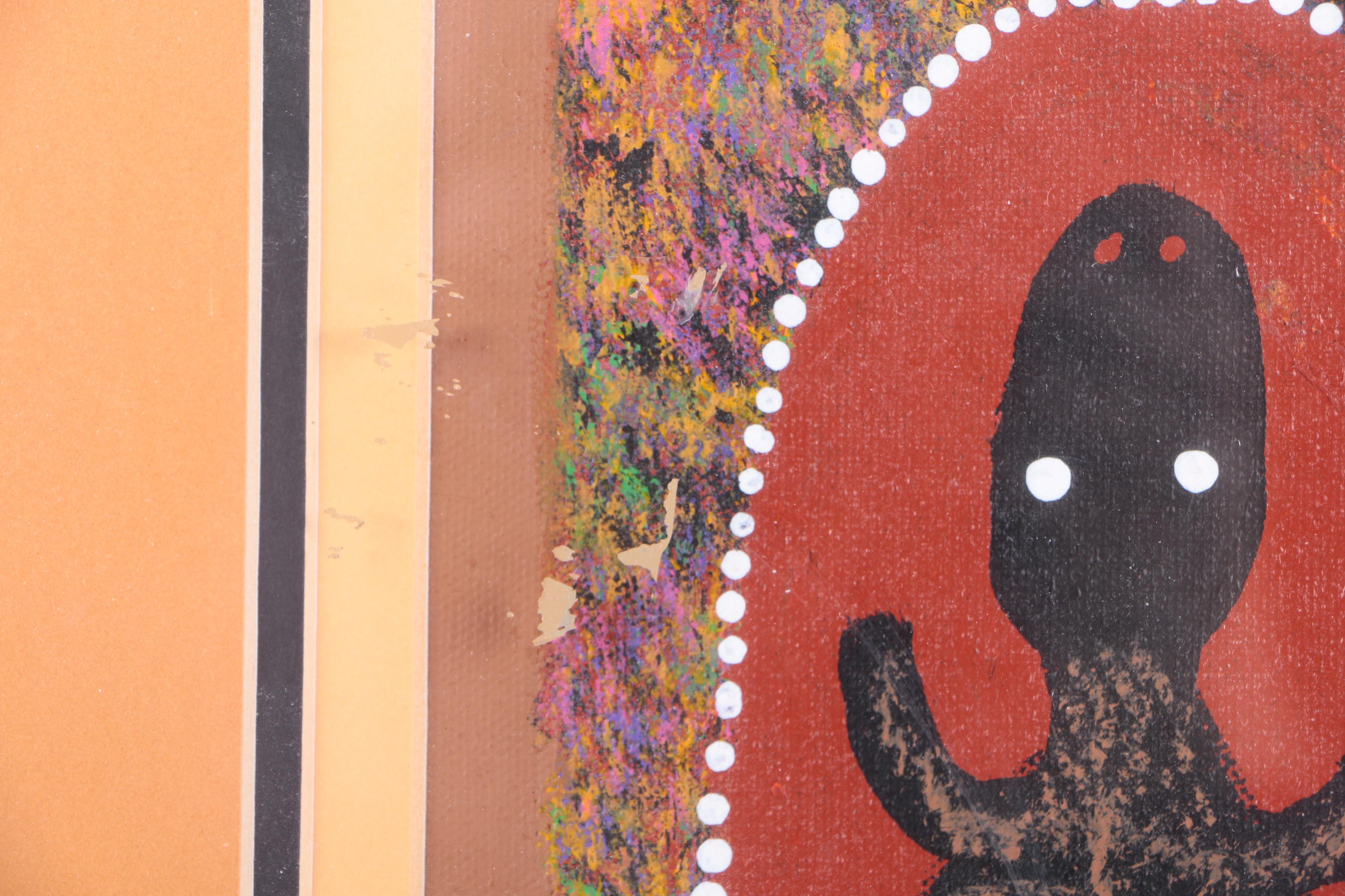 Audrey Nugarrai Acrylic Folk Painting on Canvas Board