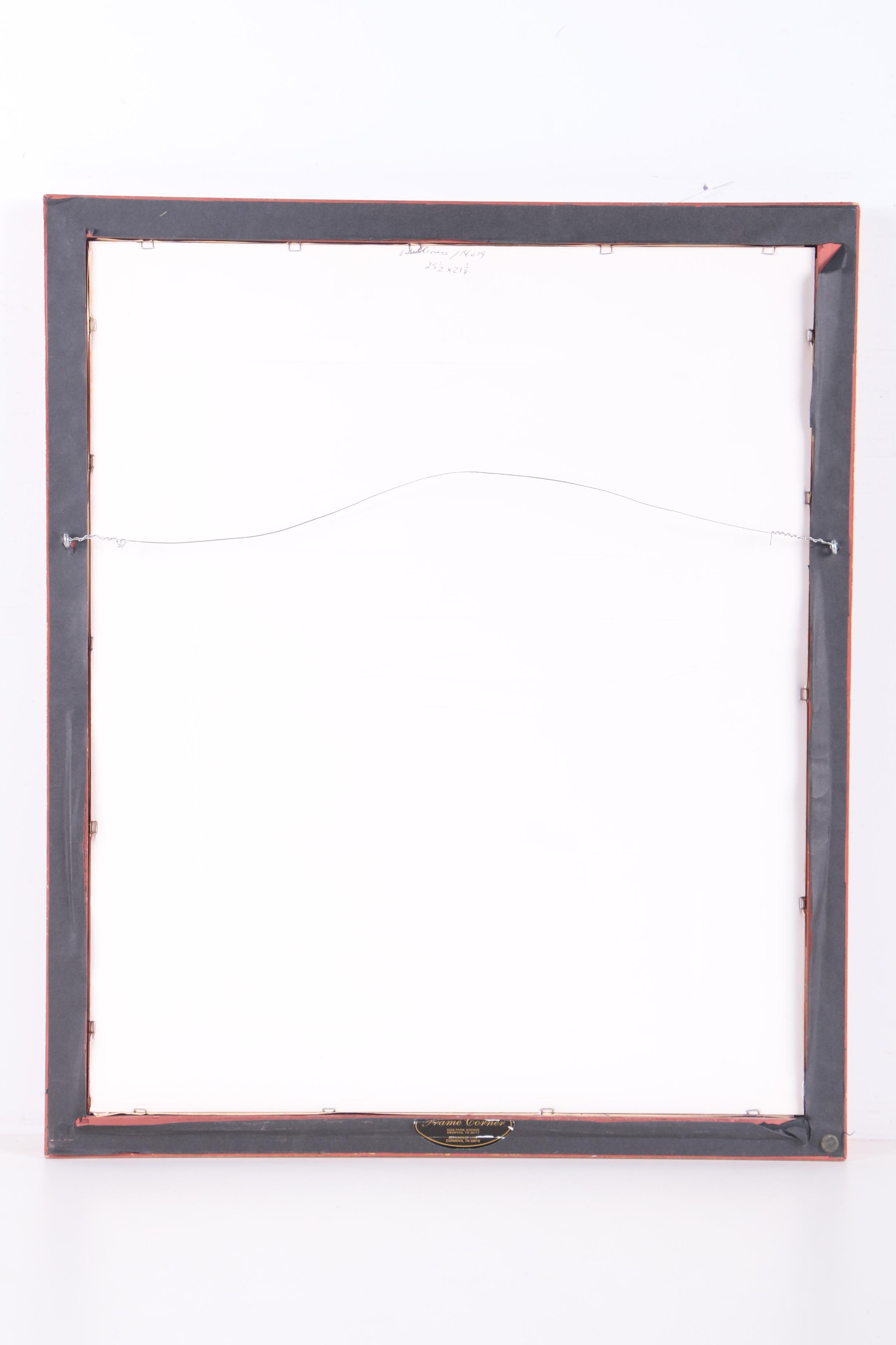 Jane E. Williams Hand Embellished Giclee on Paper