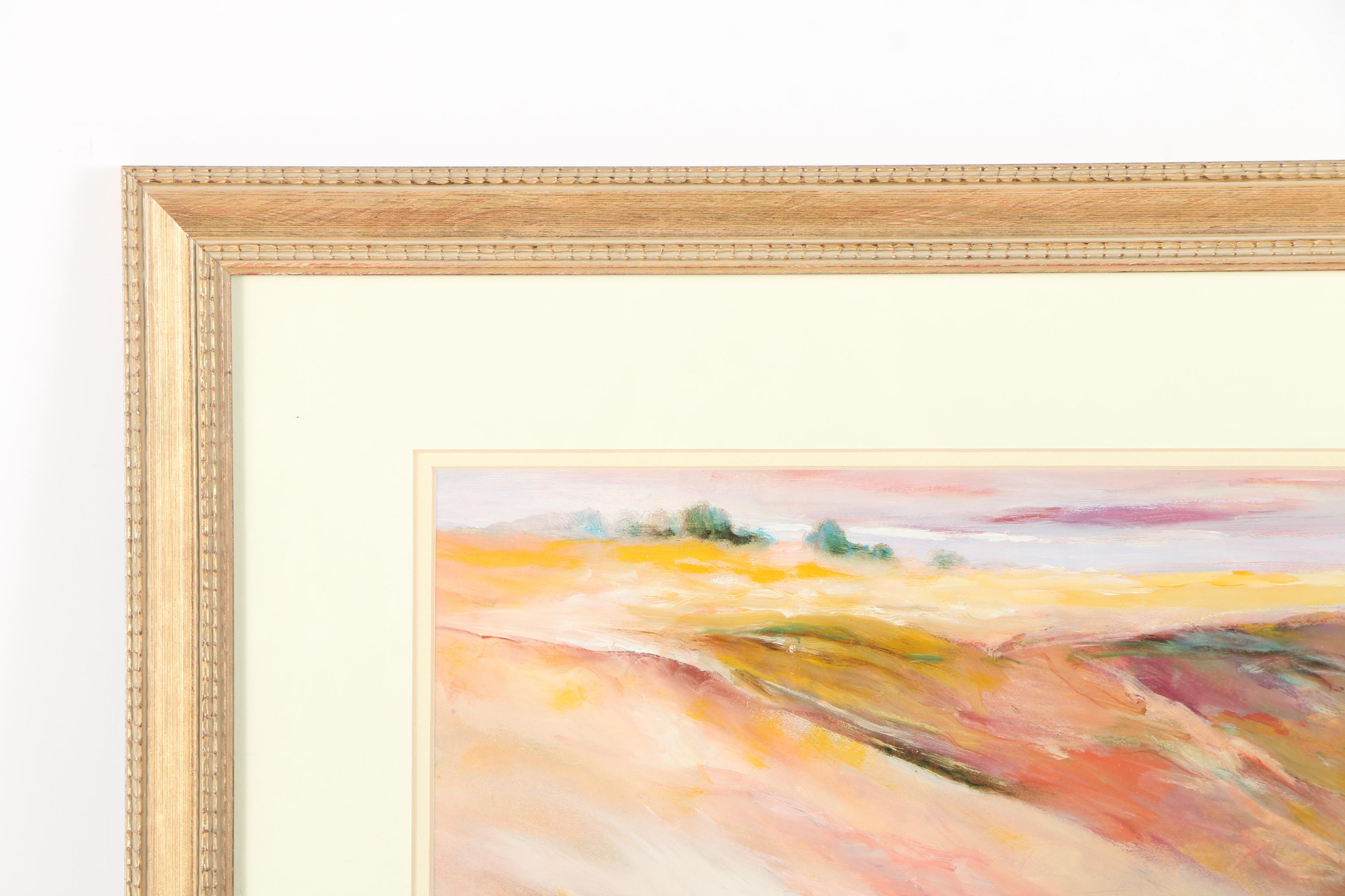 Framed Jane W. Williams Oil on Paper