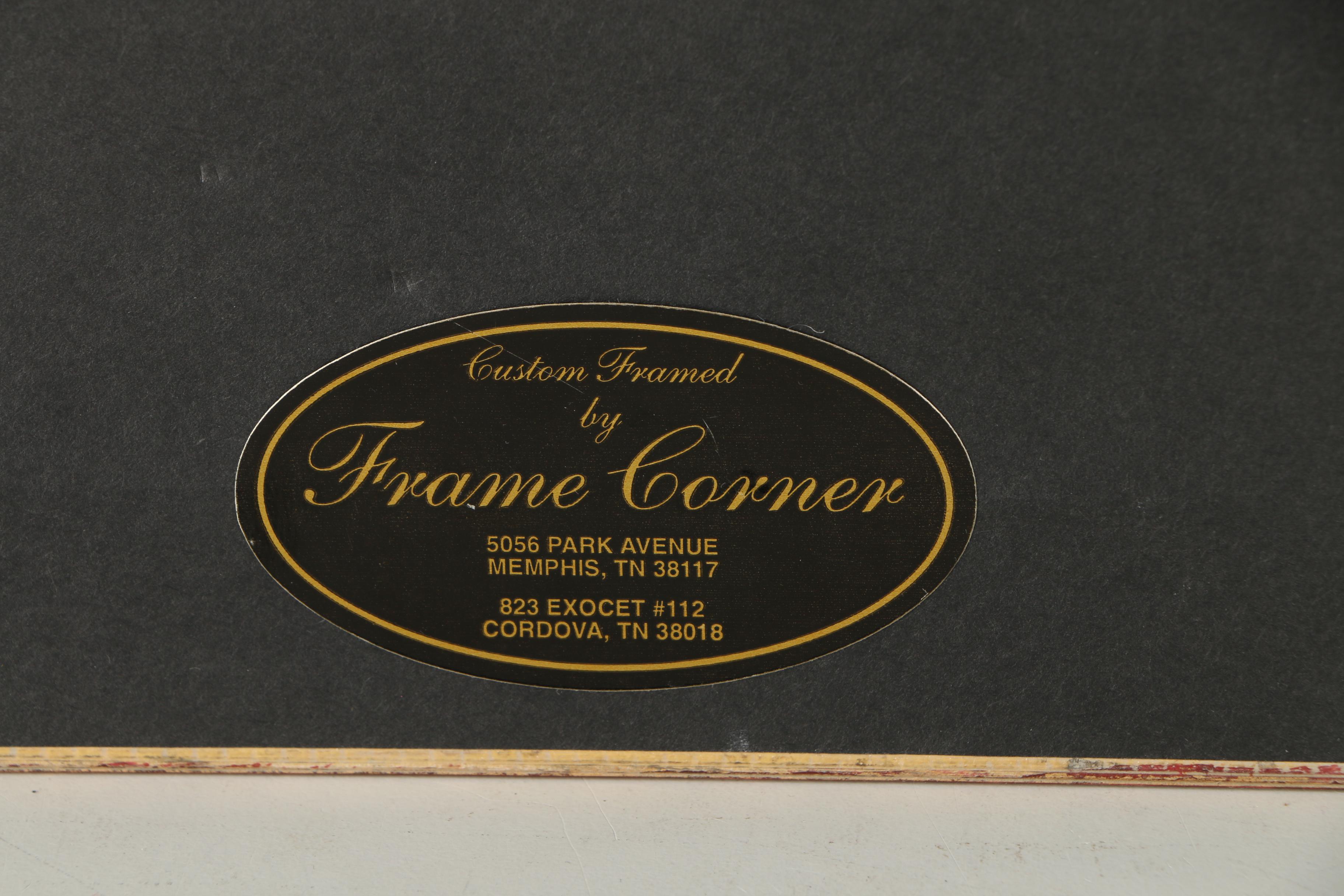 Framed Jane W. Williams Oil on Paper