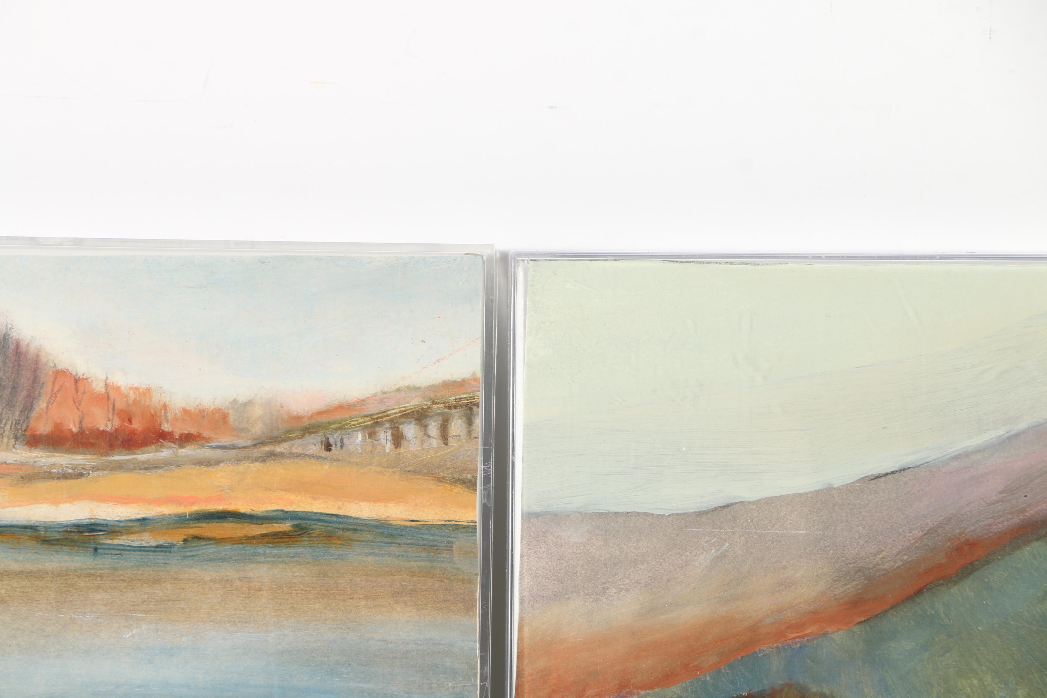 Pair of Jane W. Williams Oils on Paper