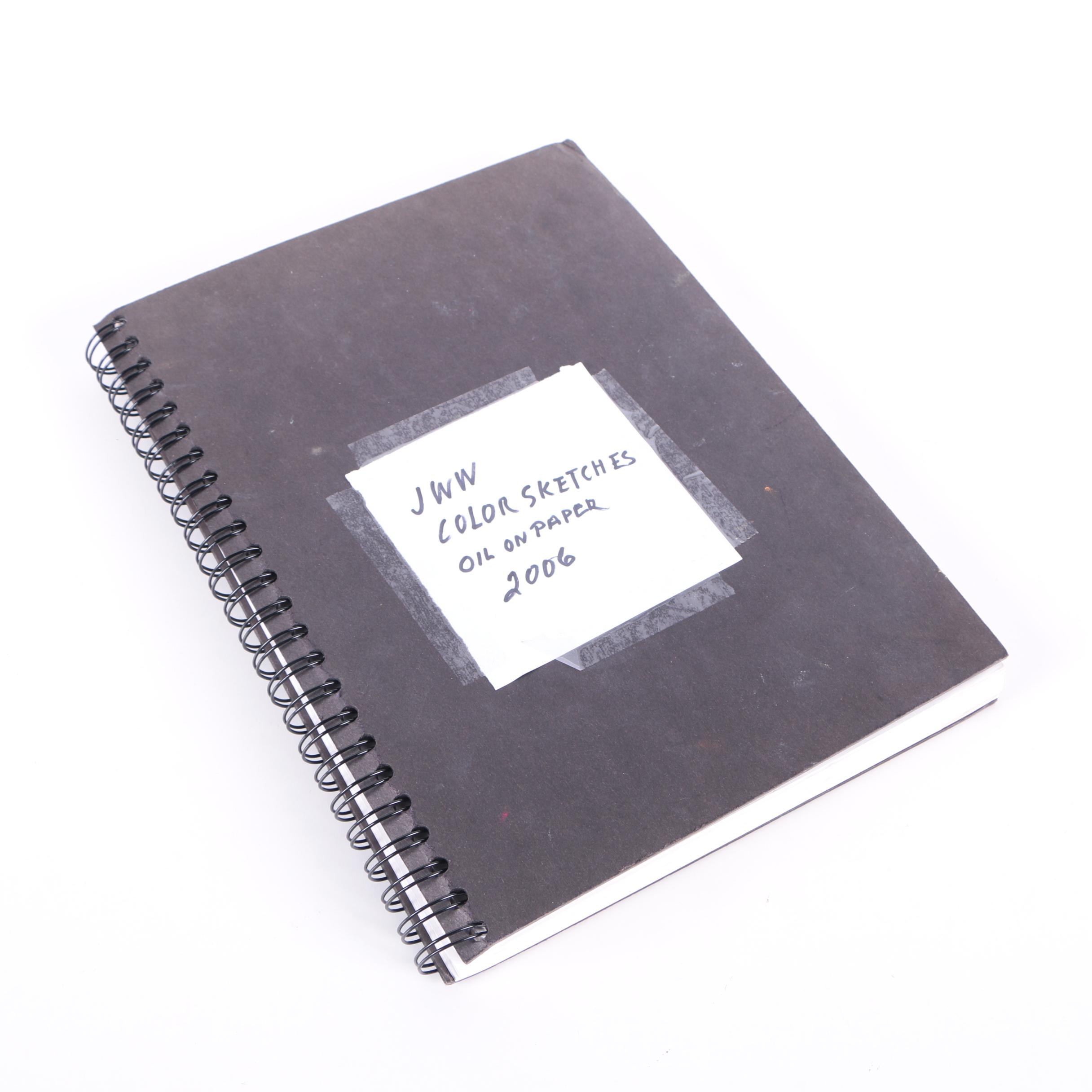 Jane Williams Oils on Paper Sketch Book Journal