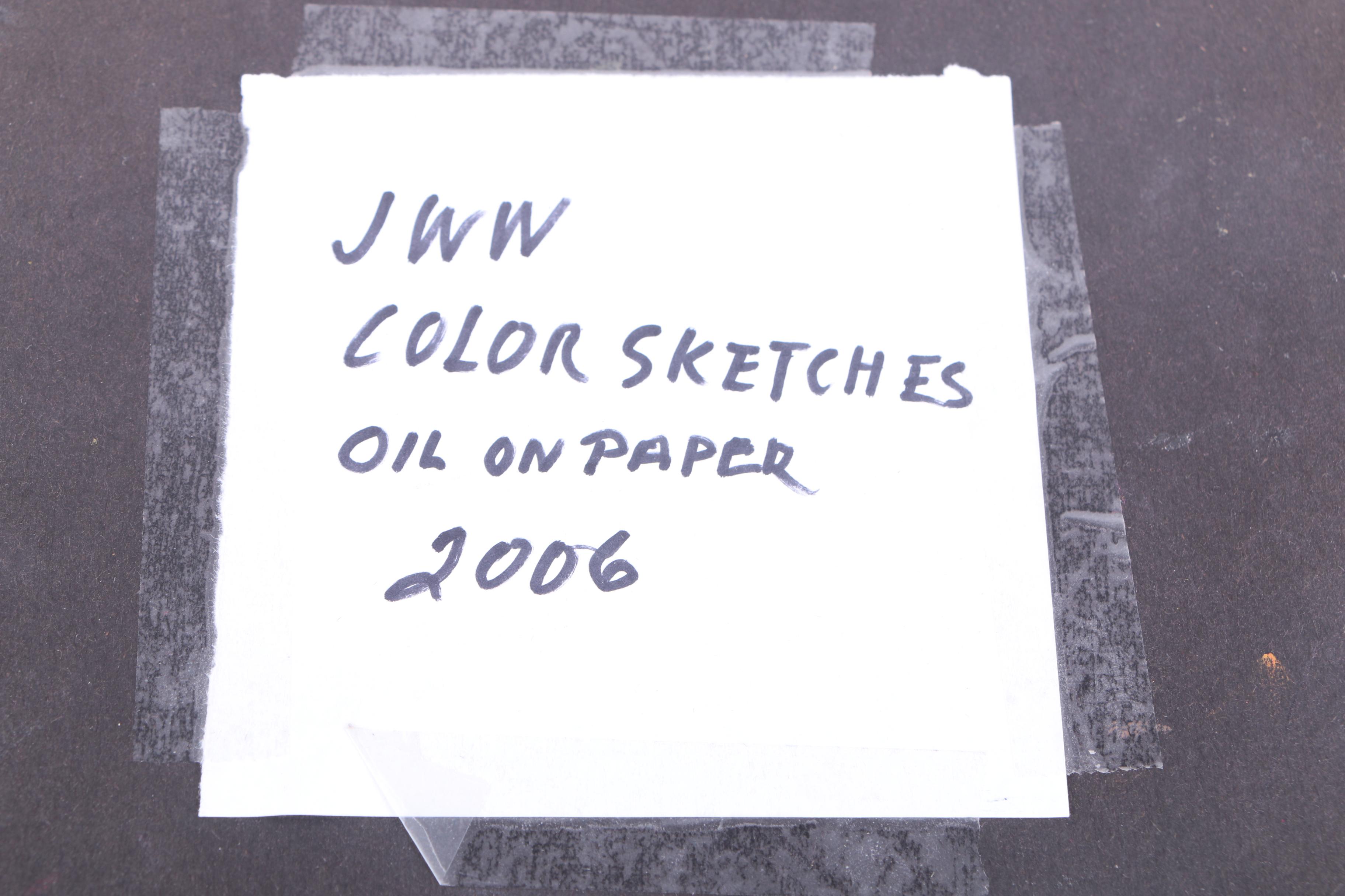 Jane Williams Oils on Paper Sketch Book Journal