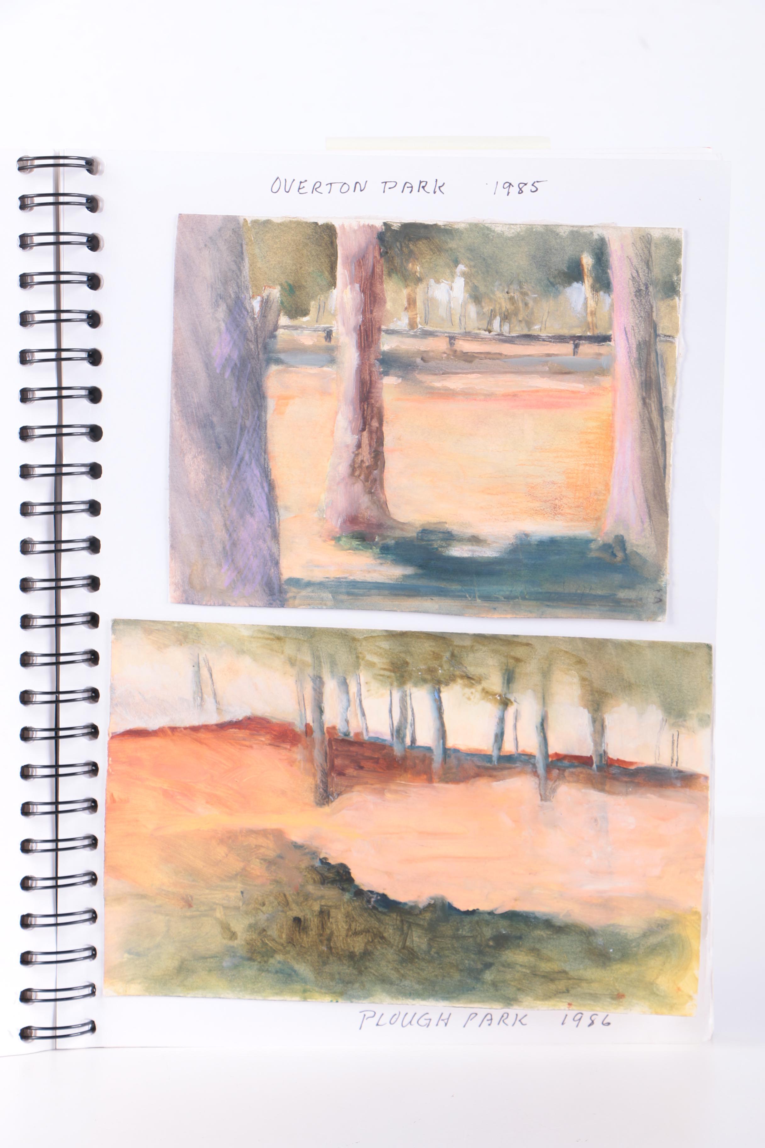 Jane Williams Oils on Paper Sketch Book Journal
