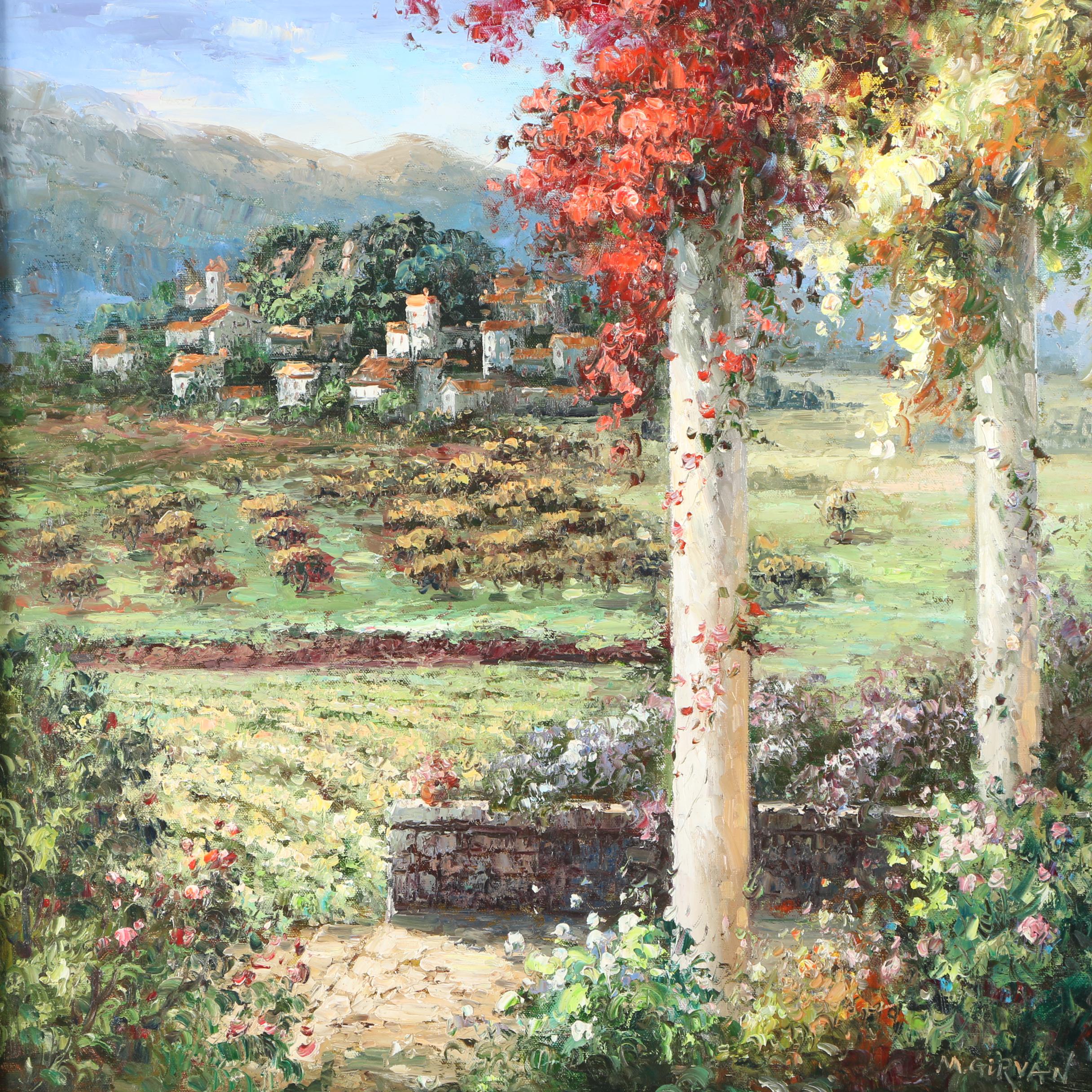 M. Girvan Oil Painting on Canvas Landscape
