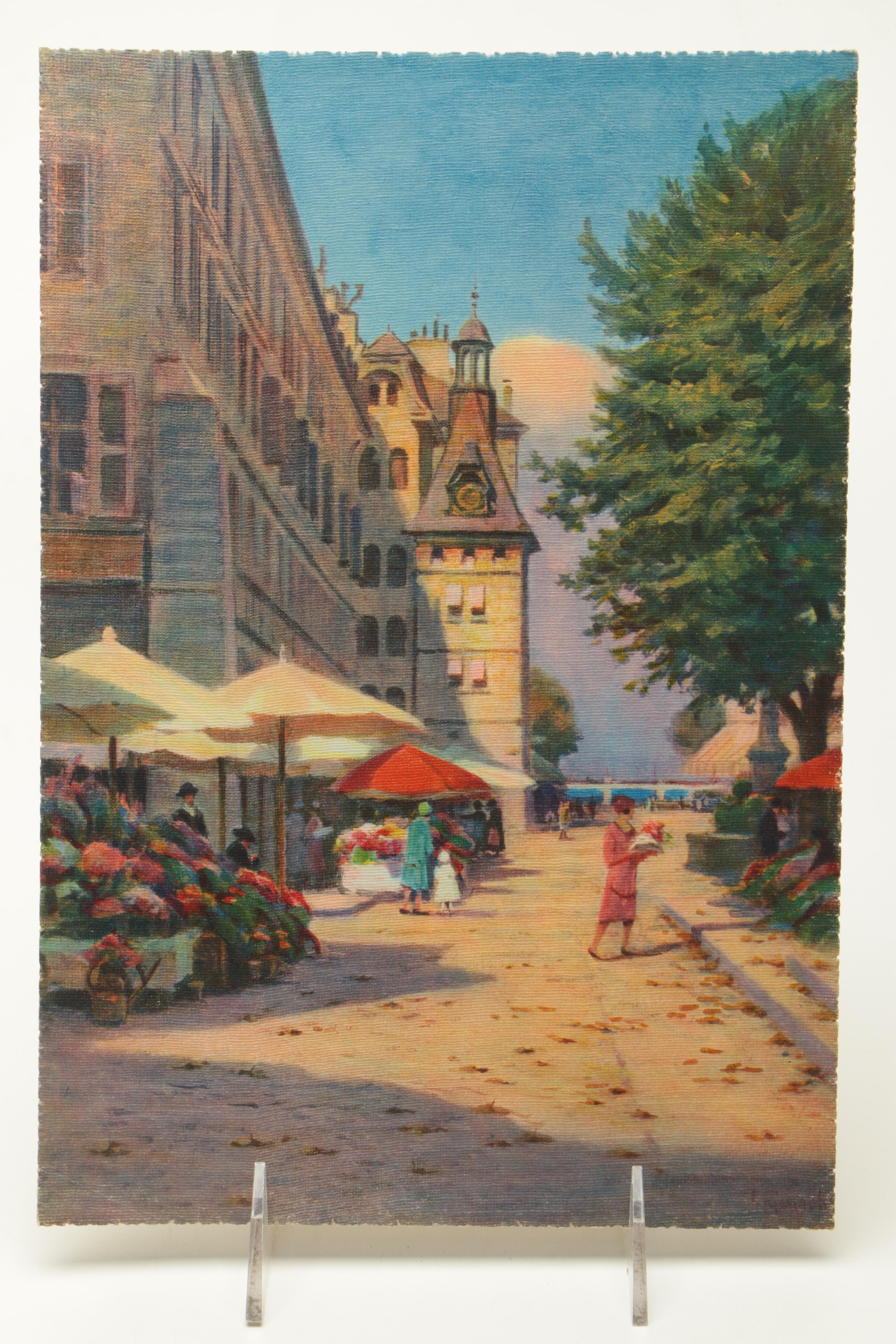 Collection of Giclees on Textured Paper of Geneva