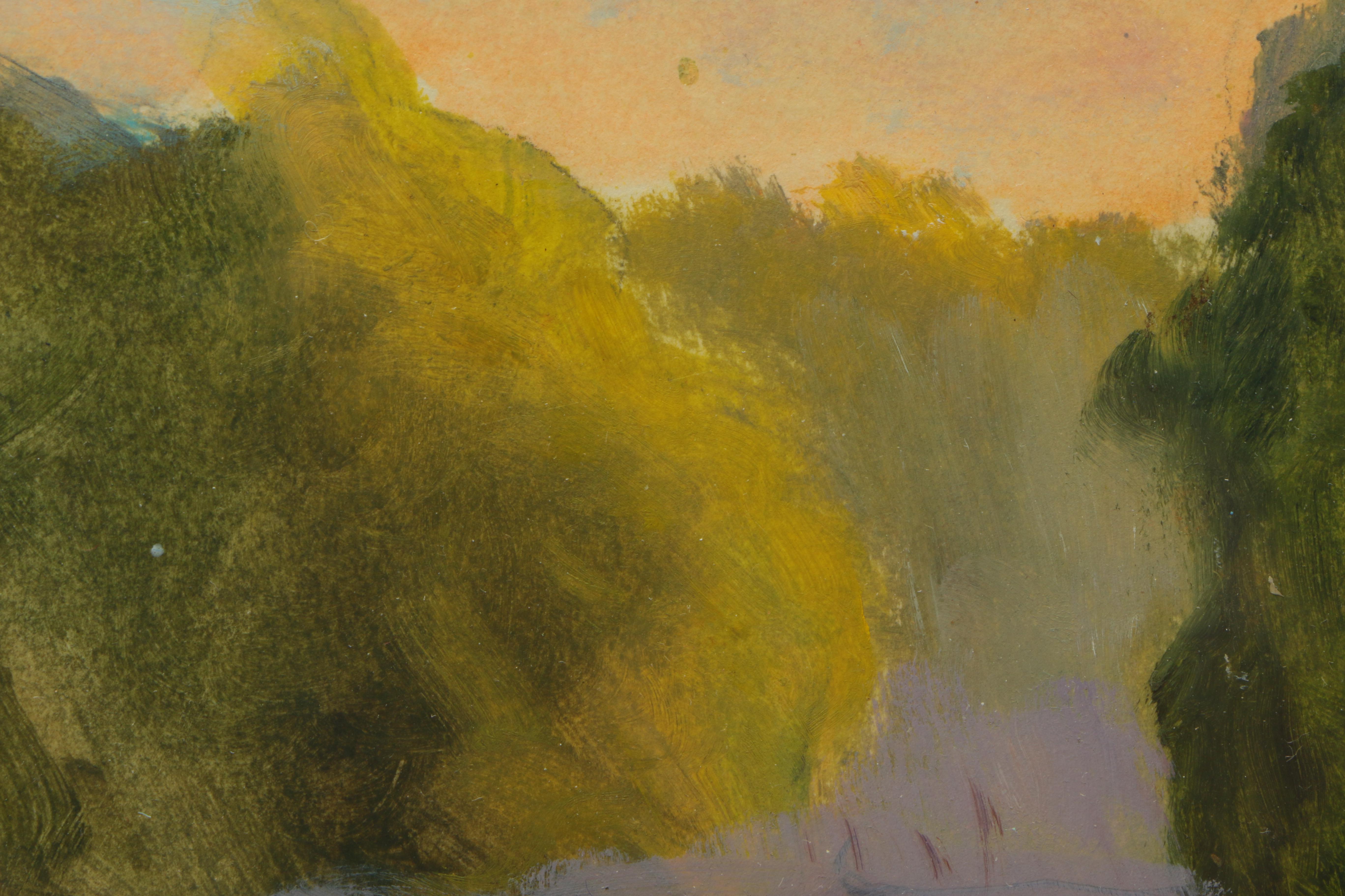 Pair of J.W.W. Pastels on Paper