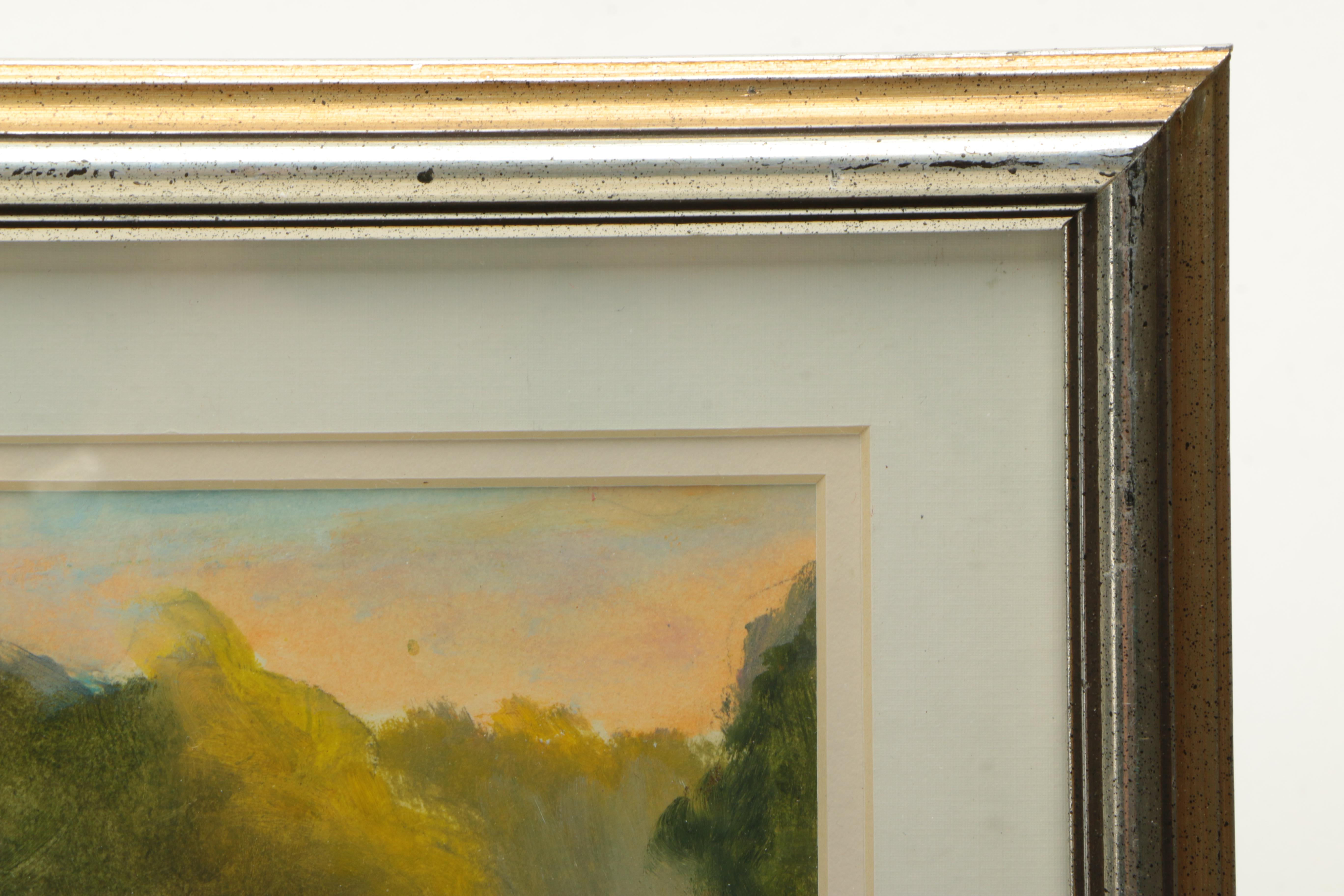 Pair of J.W.W. Pastels on Paper