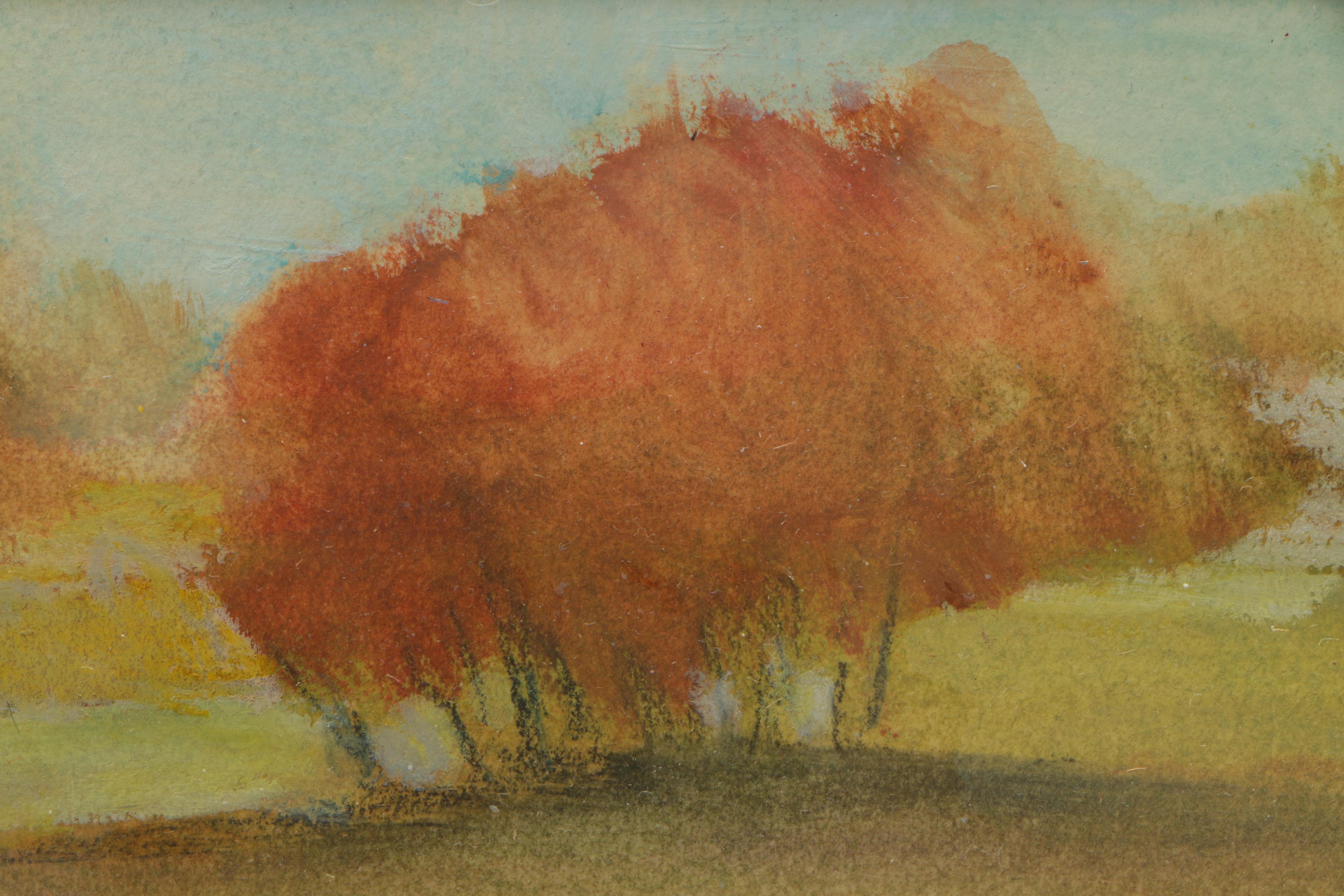 Pair of J.W.W. Pastels on Paper