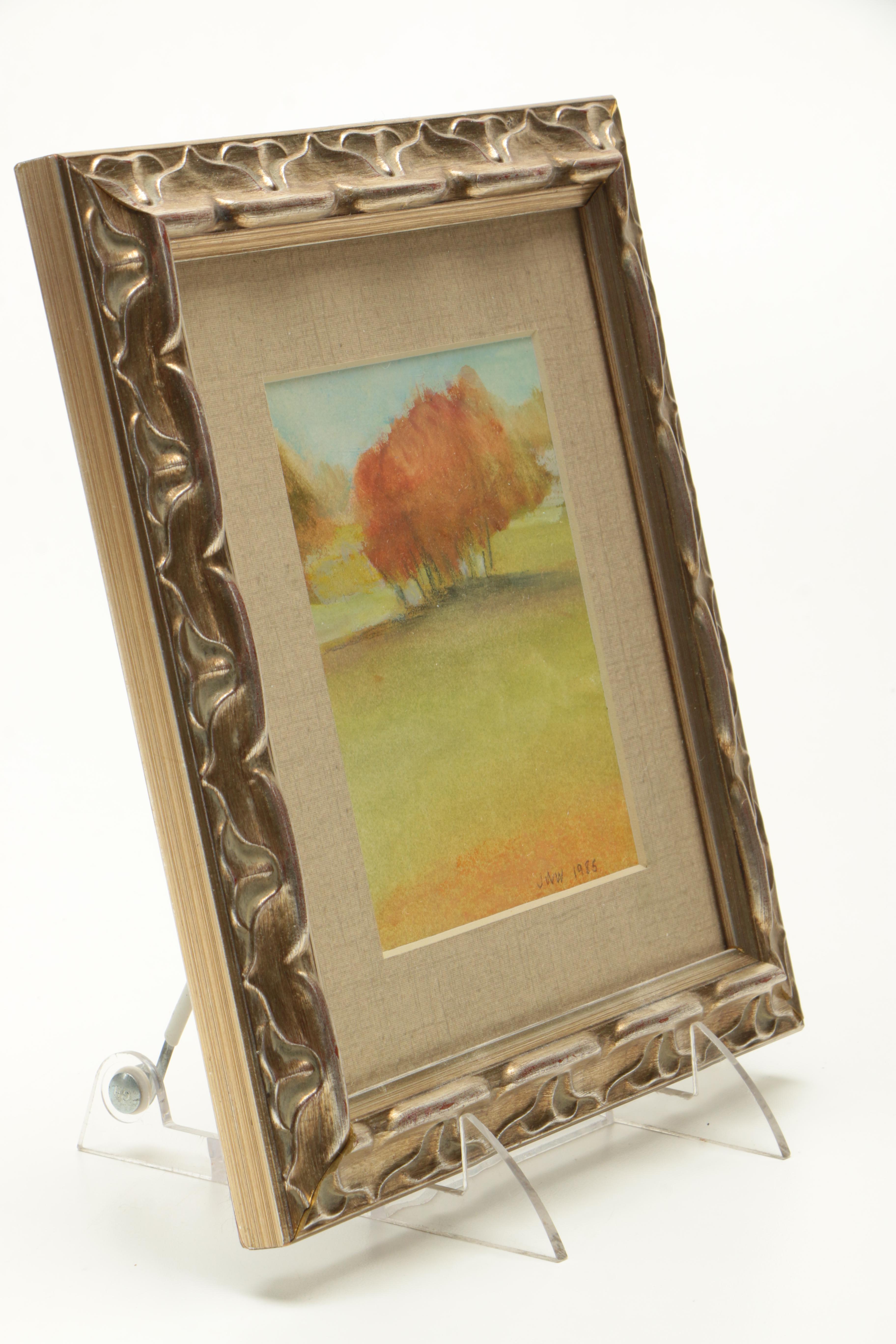 Pair of J.W.W. Pastels on Paper