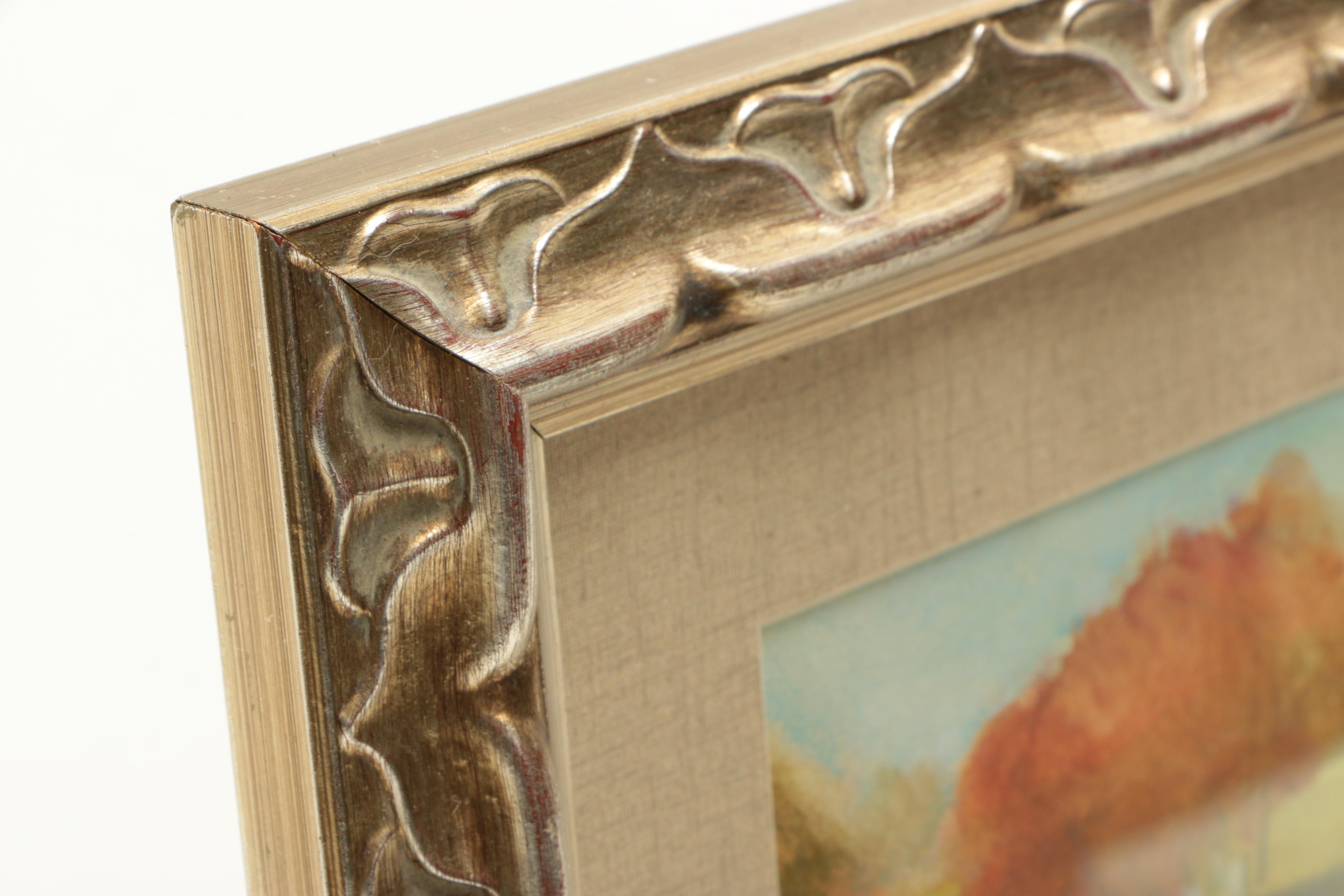 Pair of J.W.W. Pastels on Paper