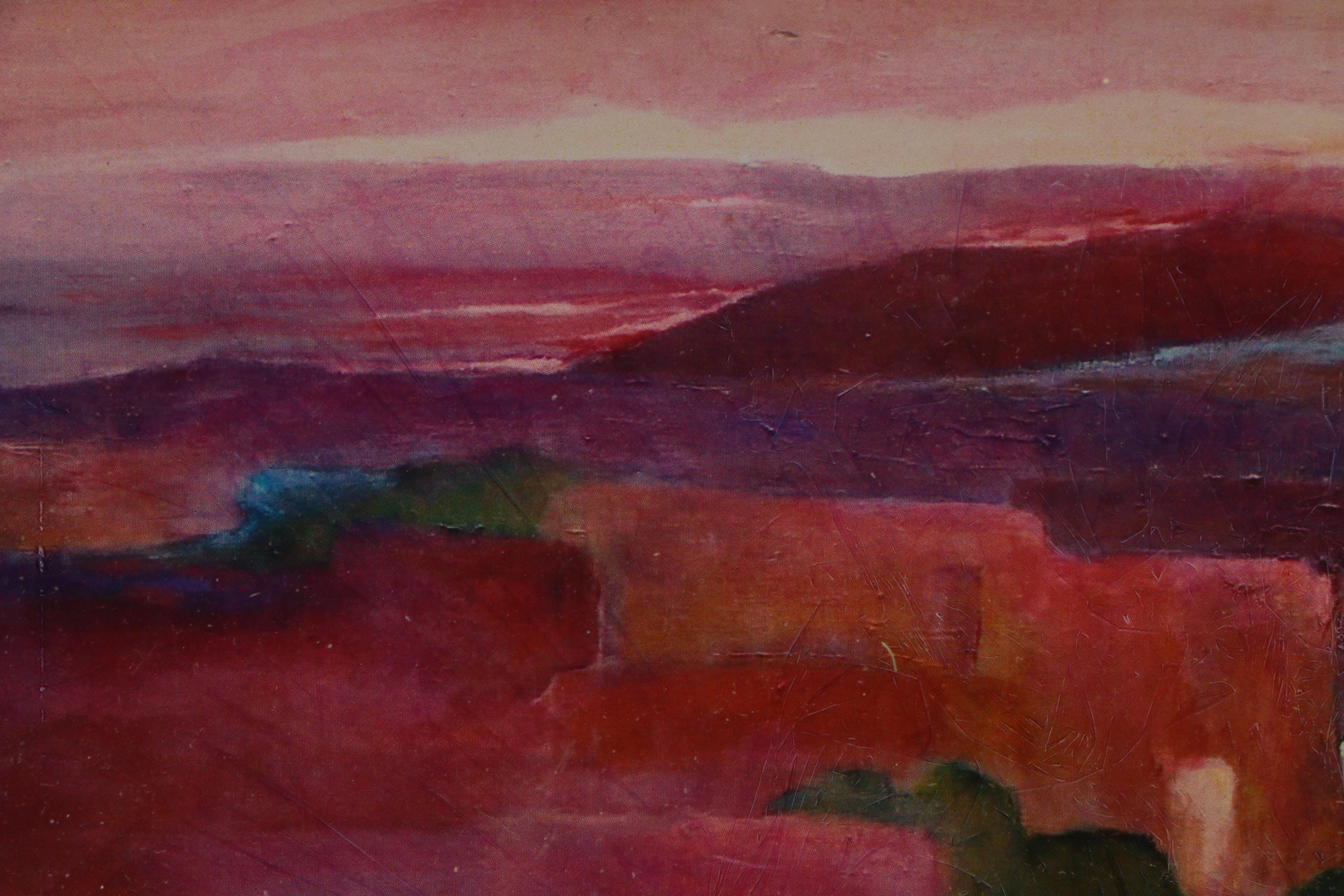 Southwestern-Inspired Offset Lithograph on Paper