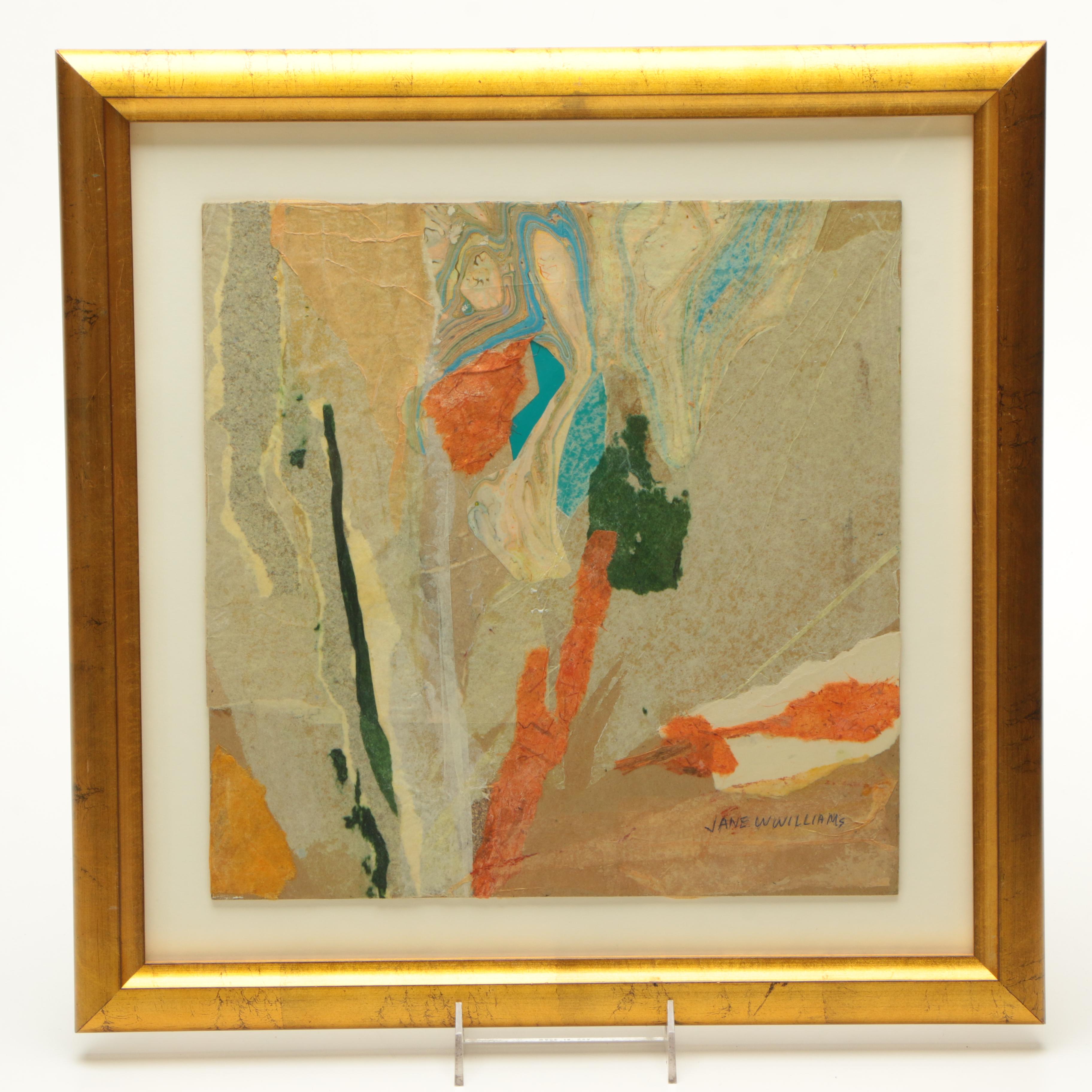 Framed and Signed Jane Williams Mixed Media