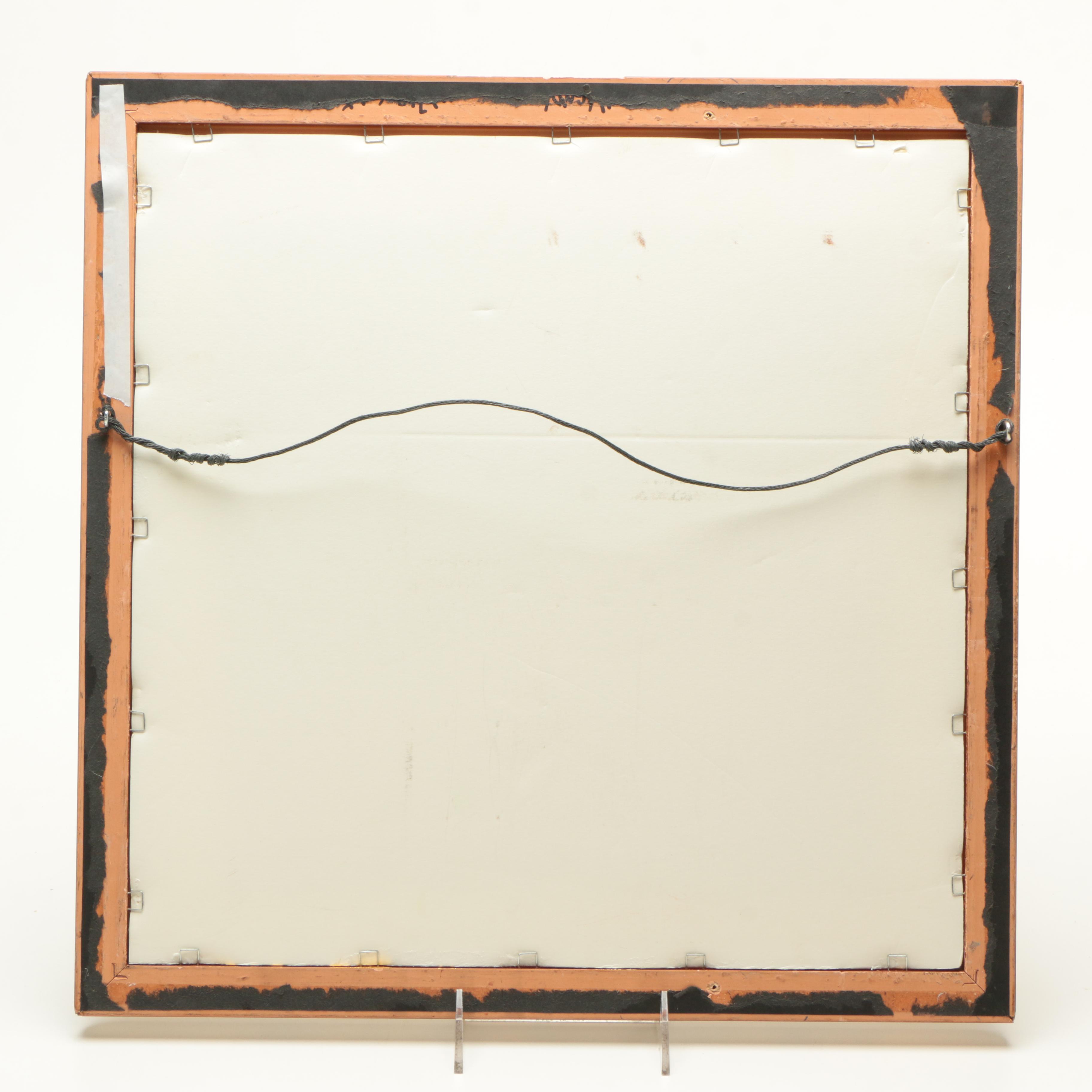 Framed and Signed Jane Williams Mixed Media