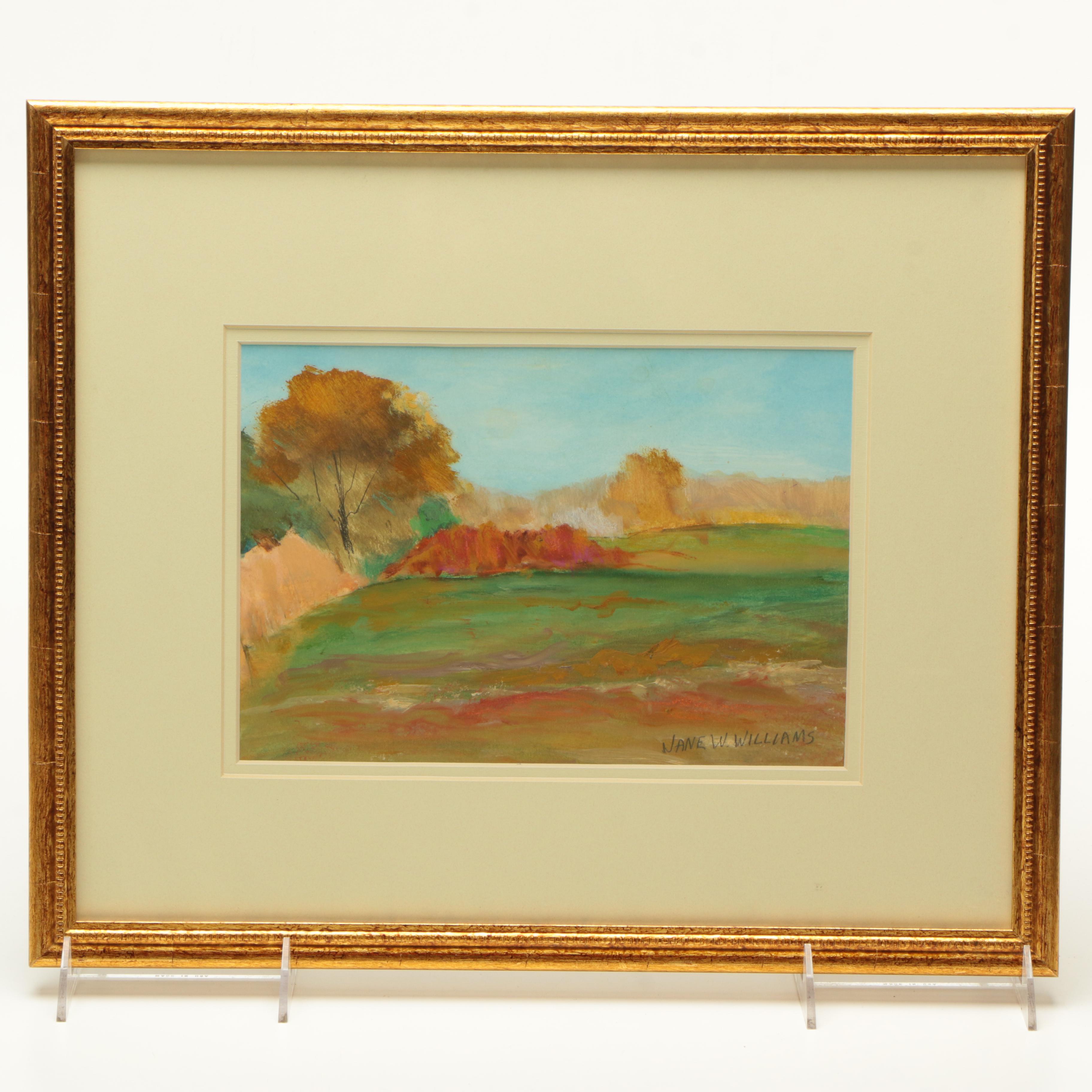 Jane W. Williams Oil on Paper