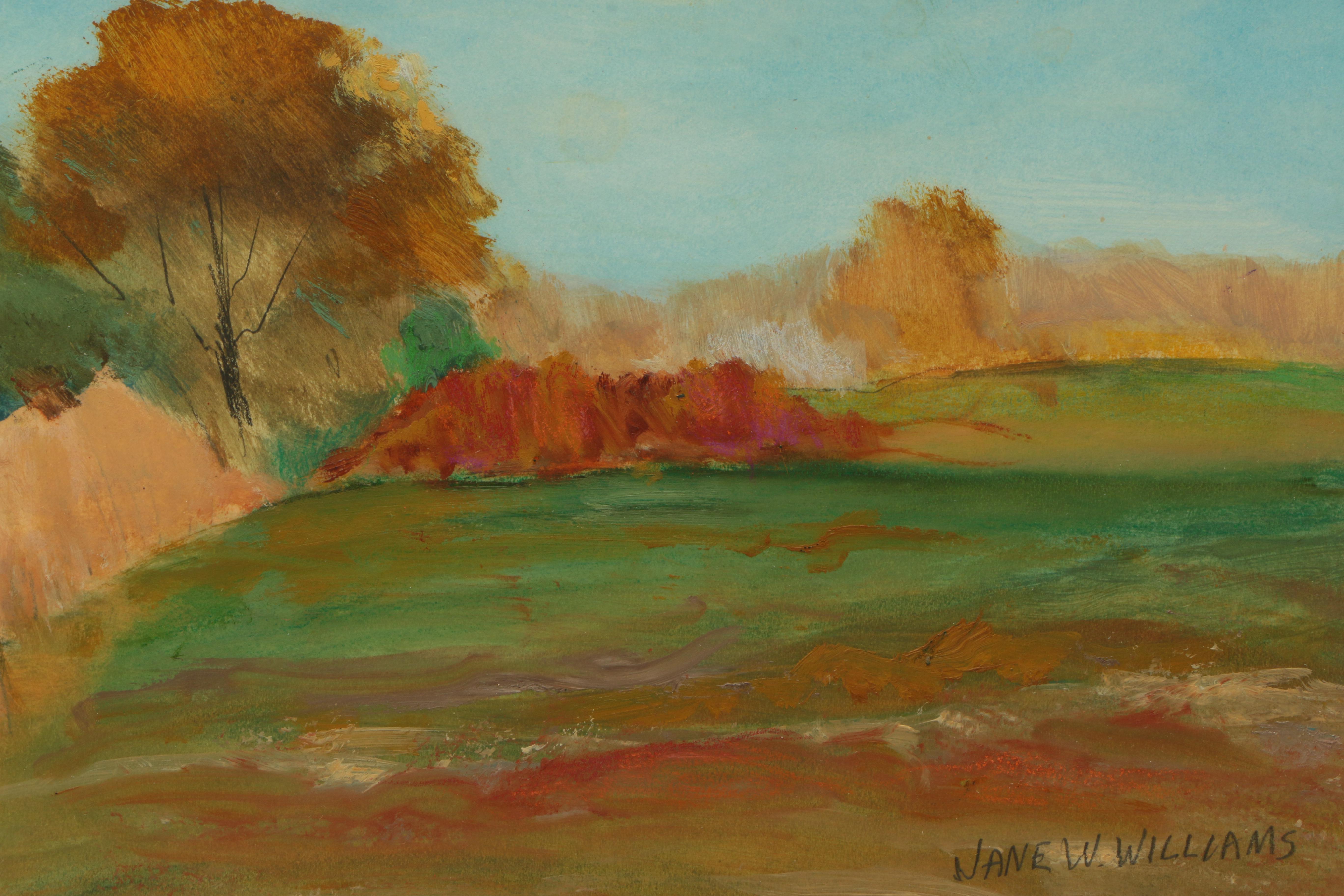 Jane W. Williams Oil on Paper